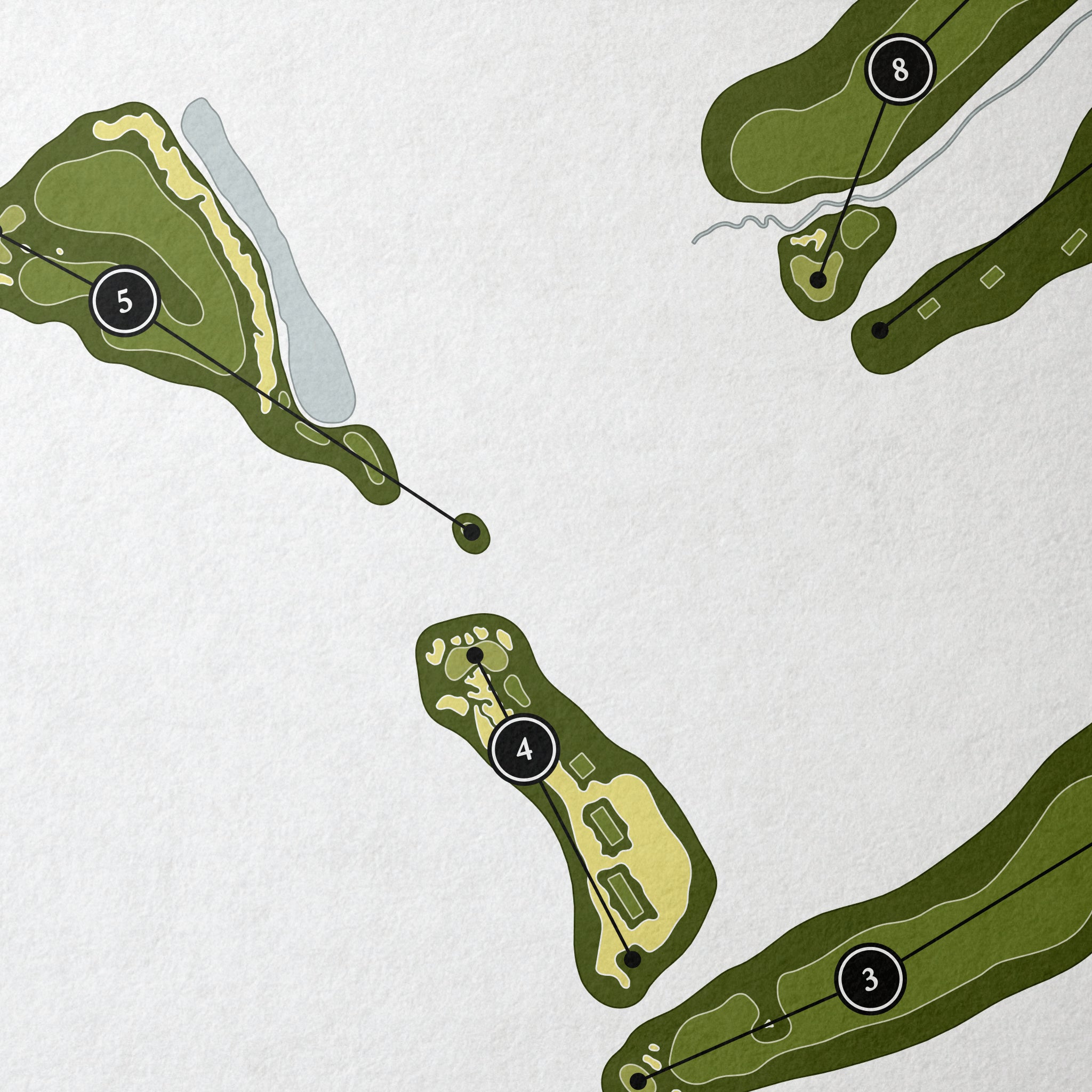Cutalong at Lake Anna | Golf Course Map | Close Up