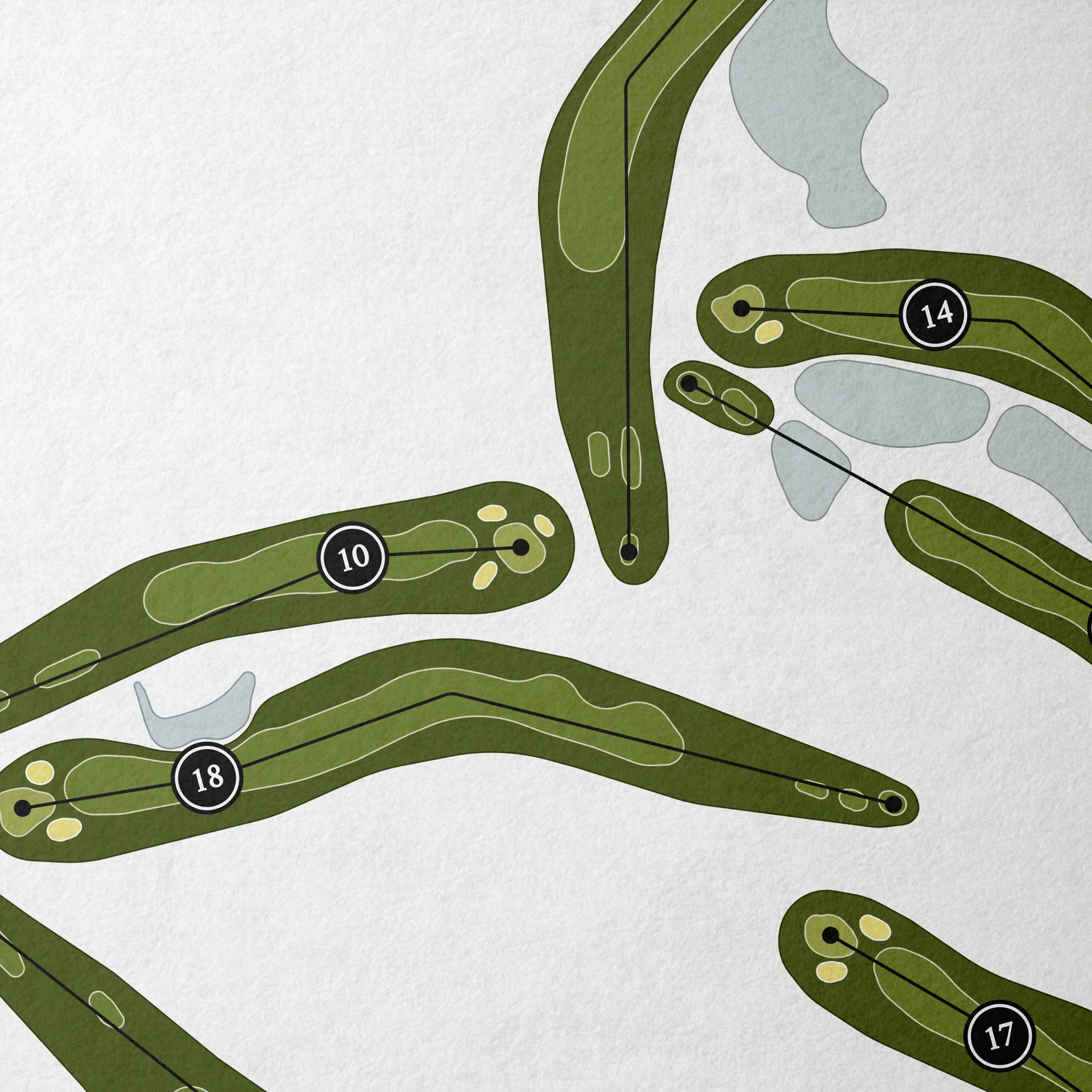 Cypress Lakes Golf Course | Golf Course Map | Close+Up