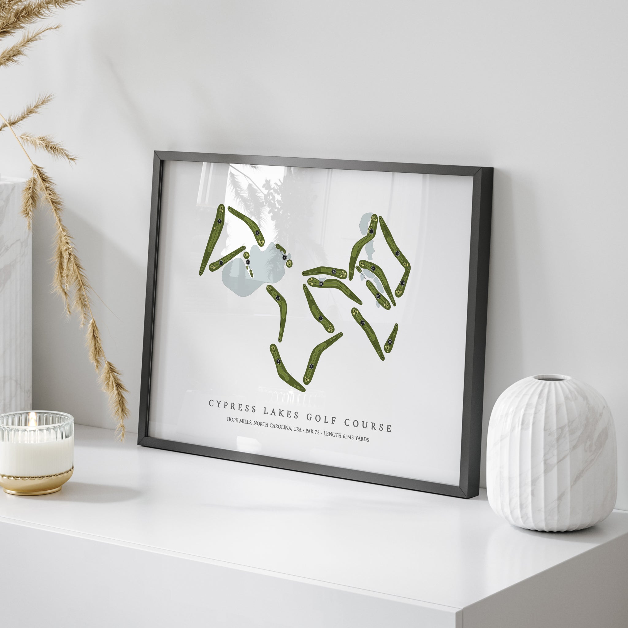 Cypress Lakes Golf Course | Golf Course Map | On+Table