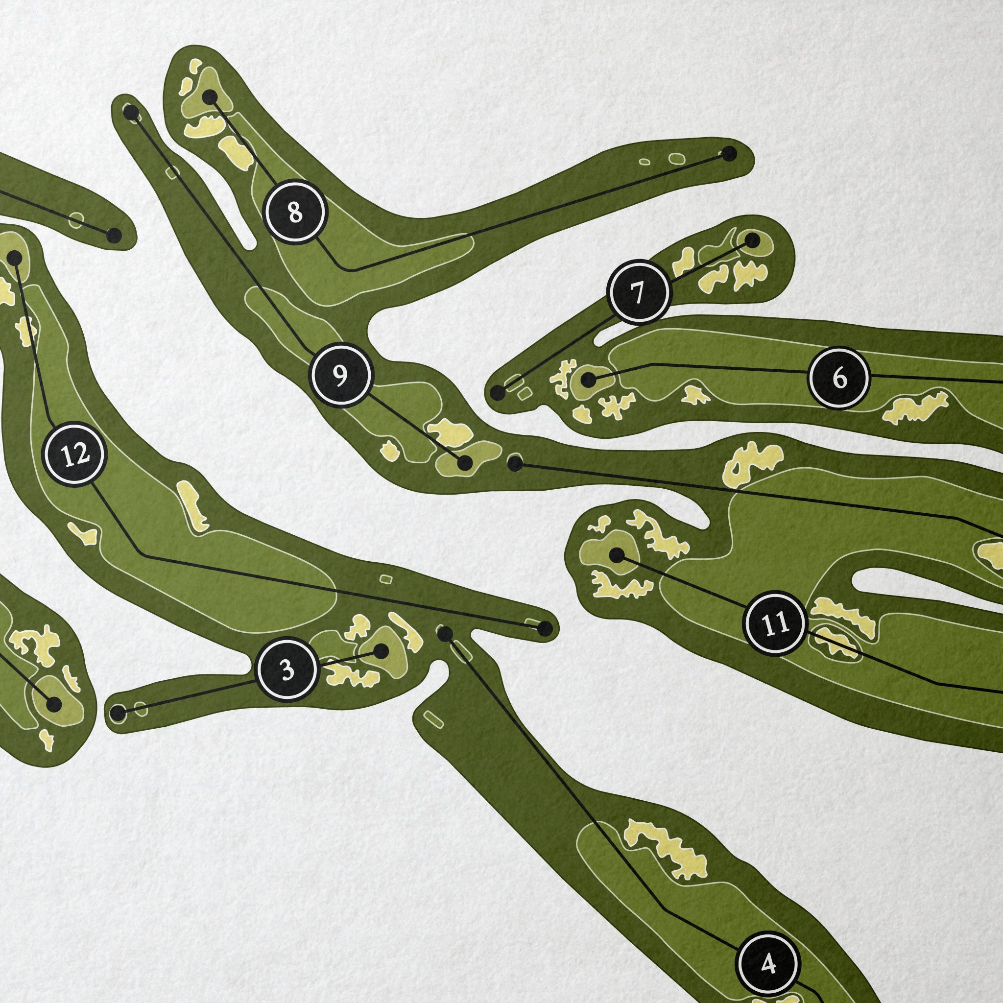 Cypress Point Club | Golf Course Print | Close Up