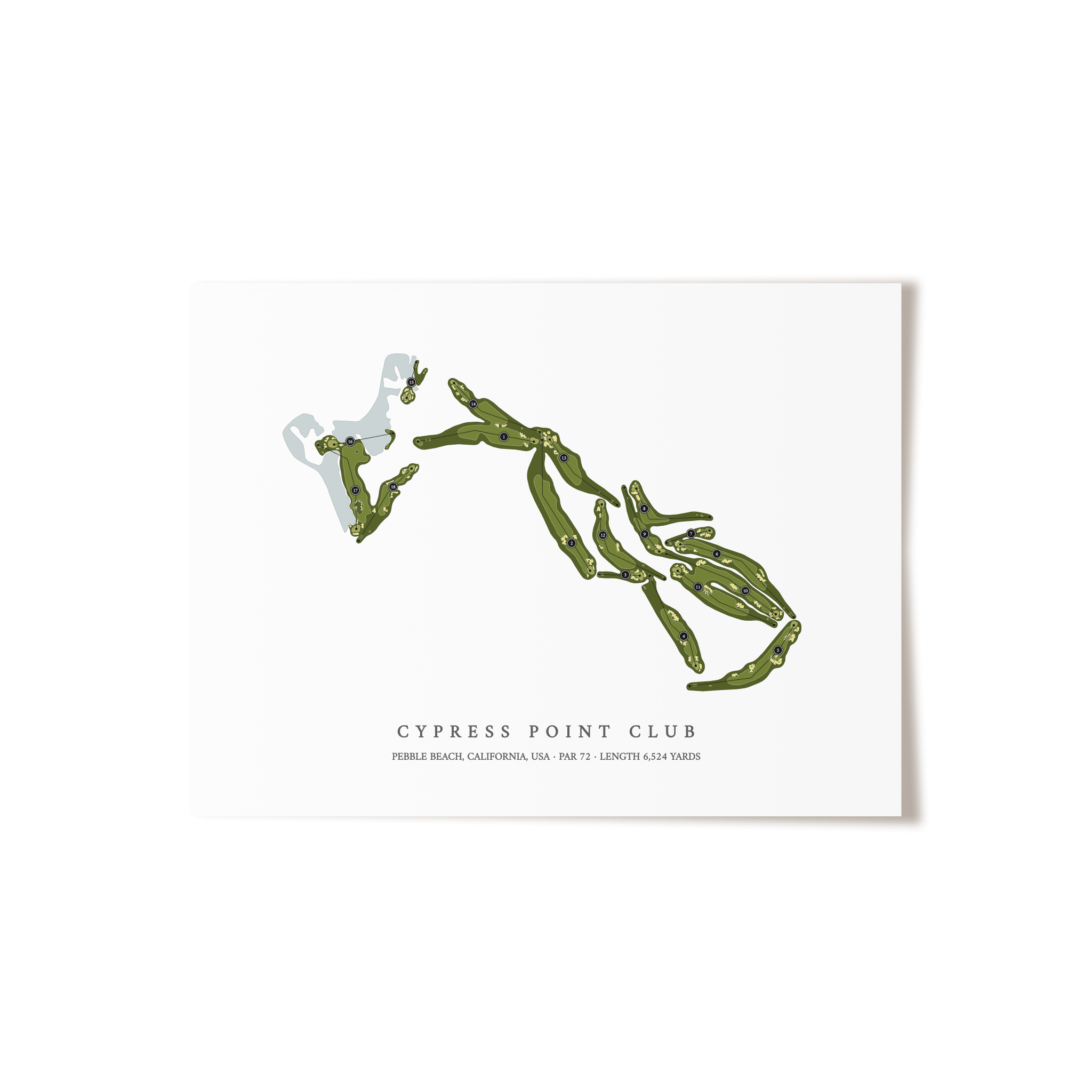 Cypress Point Club | Golf Course Print | Unframed