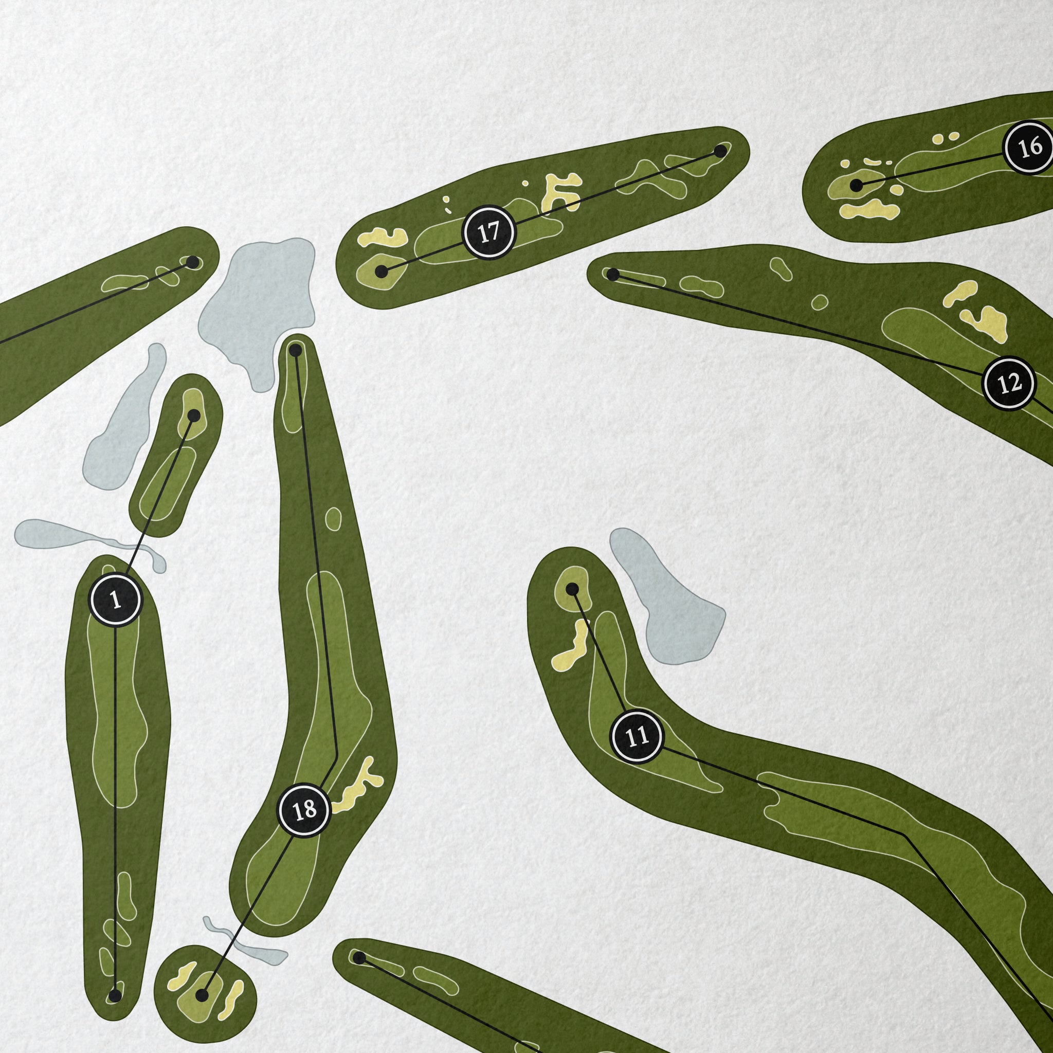 Cypress Run Golf Club | Golf Course Map | Close+Up