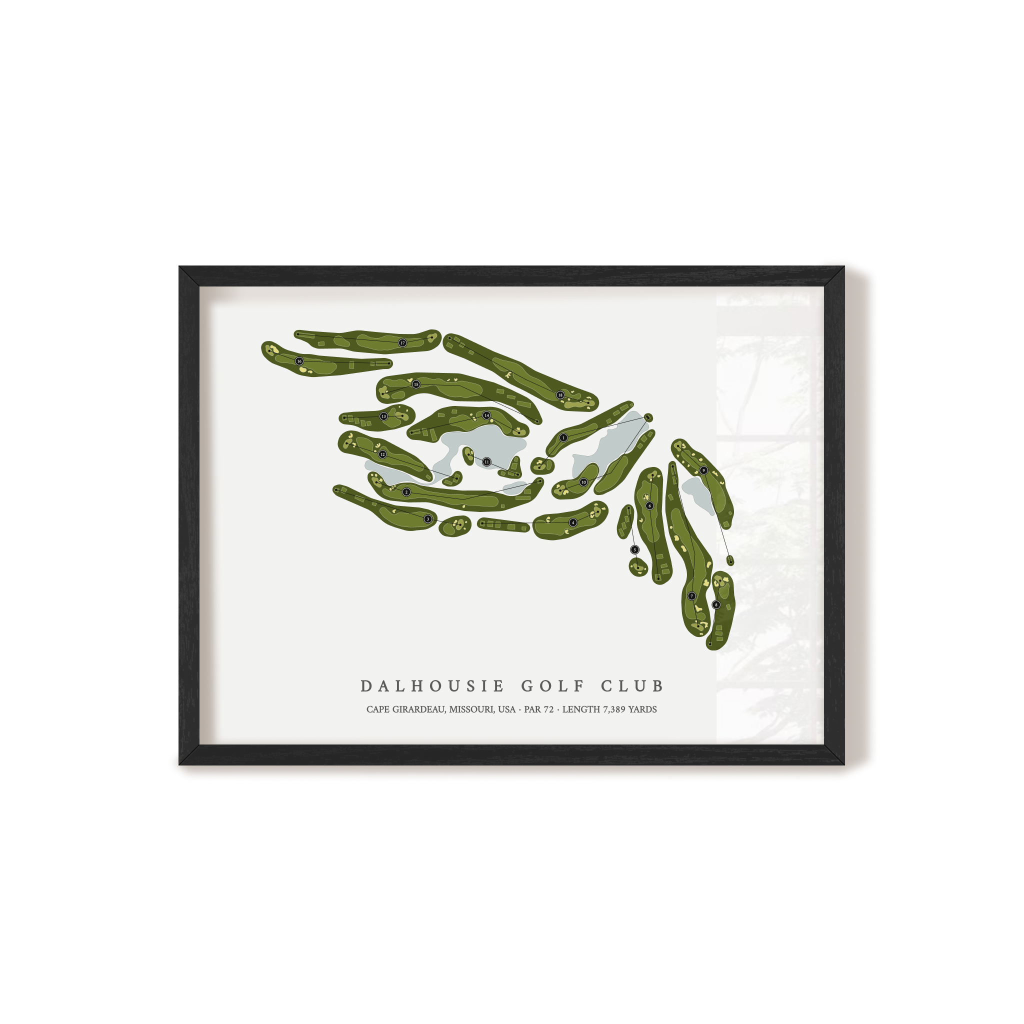 Dalhousie Golf Club | Golf Course Map | Black+Frame