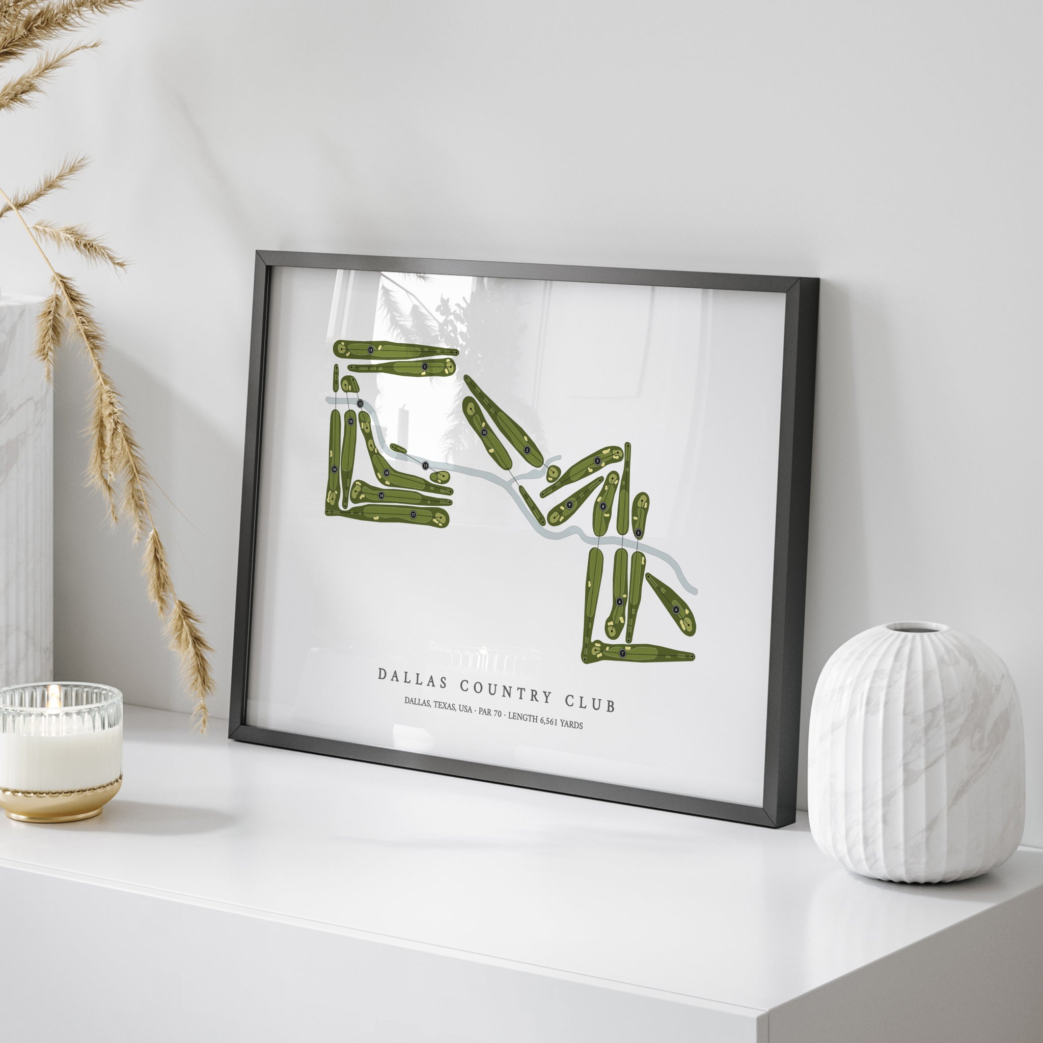 Dallas Country Club | Golf Course Map | On Table