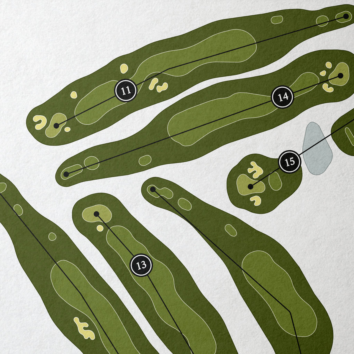 Dauphin Highlands Golf Course | Golf Course Print | Close Up