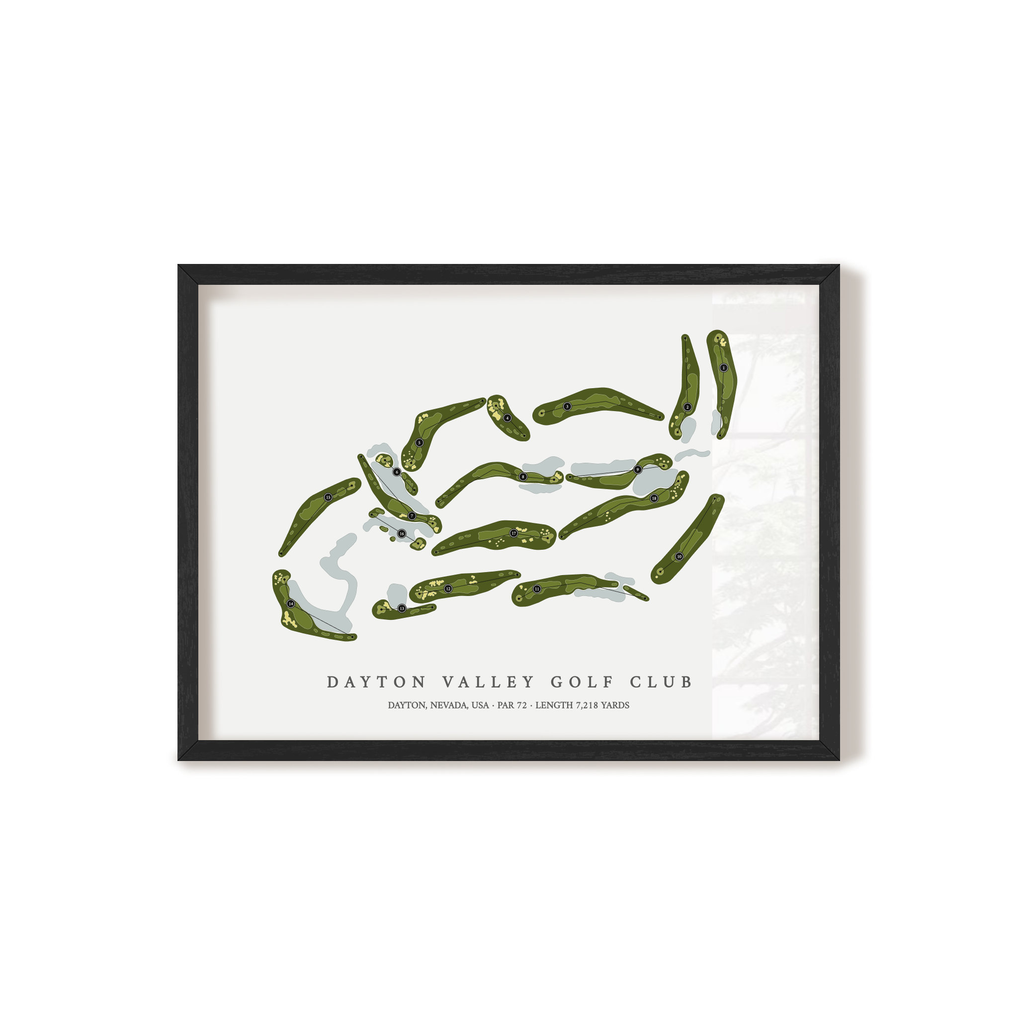 Dayton Valley Golf Club | Golf Course Map | Black+Frame