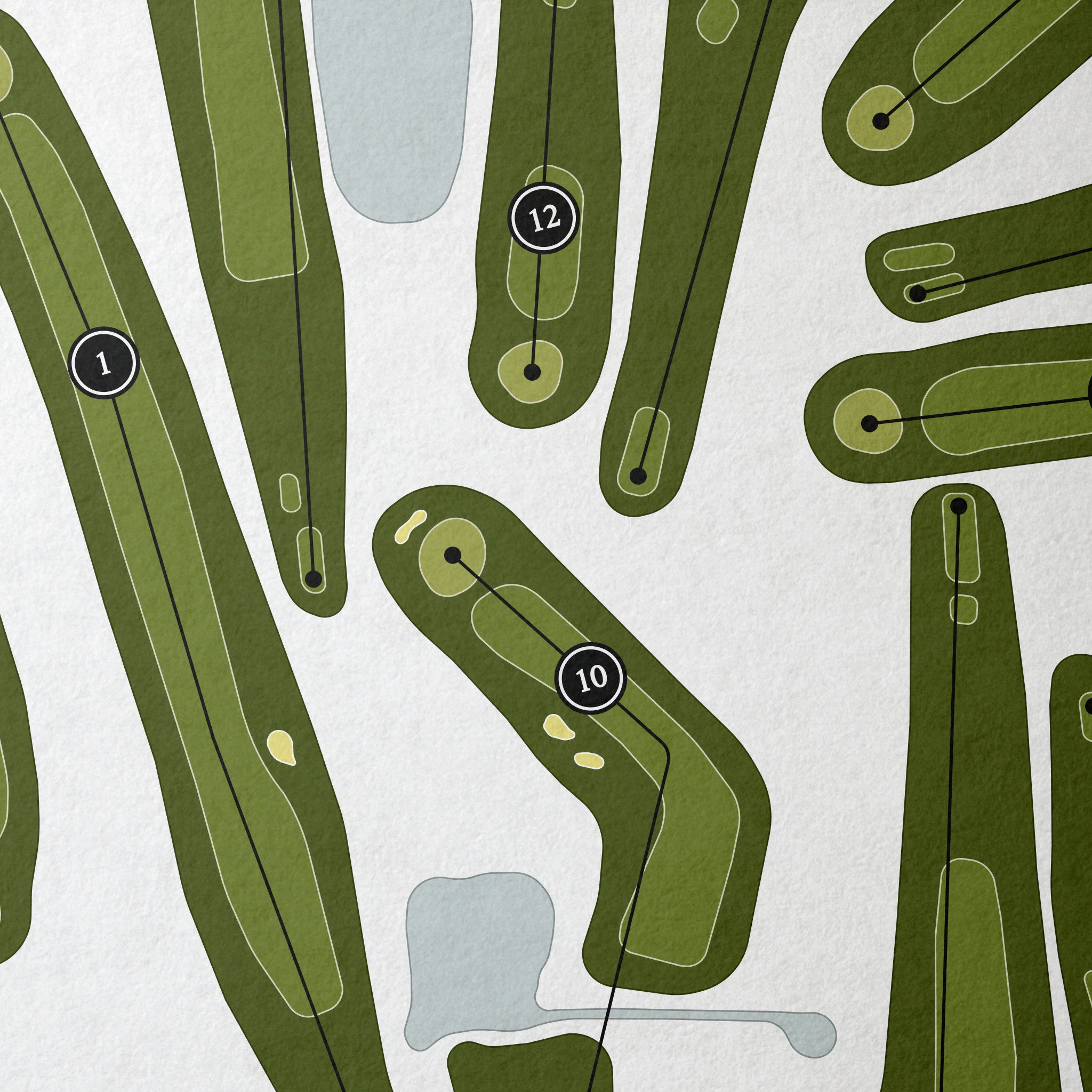 Daytona Country Club | Golf Course Map | Close Up