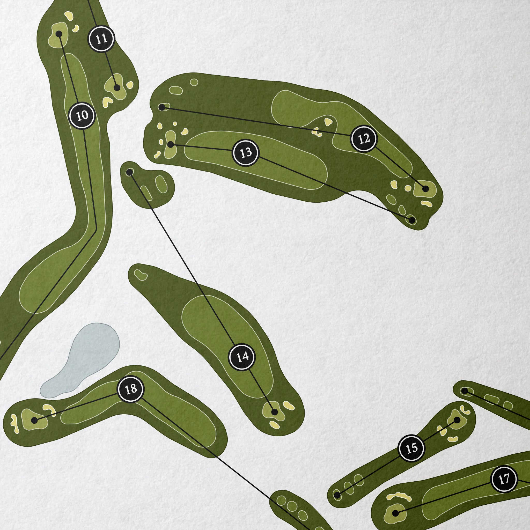 DeLaveaga Golf Course | Golf Course Map | Close Up