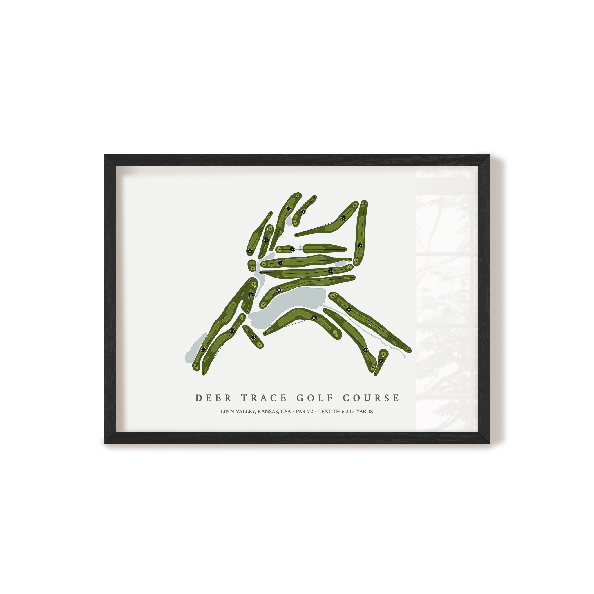 Deer Trace Golf Course | Golf Course Map | Black+Frame