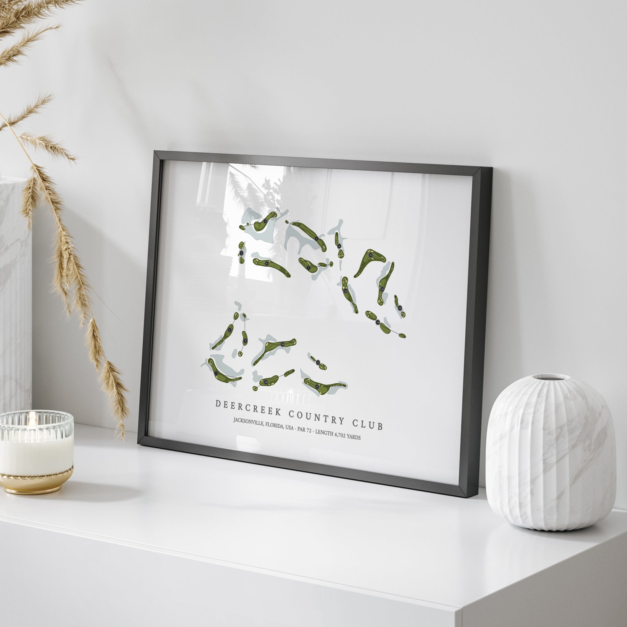 Deercreek Country Club | Golf Course Map | On Table