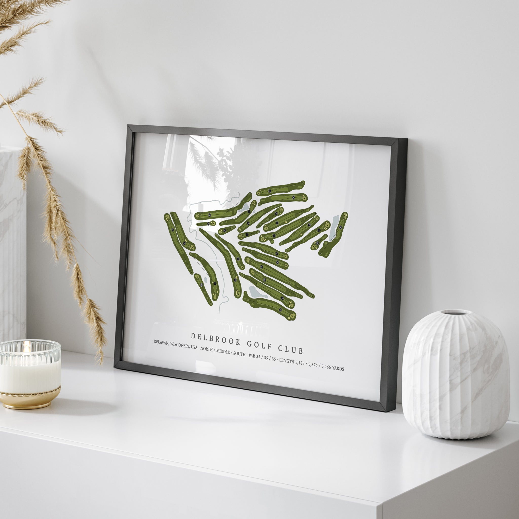Delbrook Golf Club | Golf Course Print | On+Table