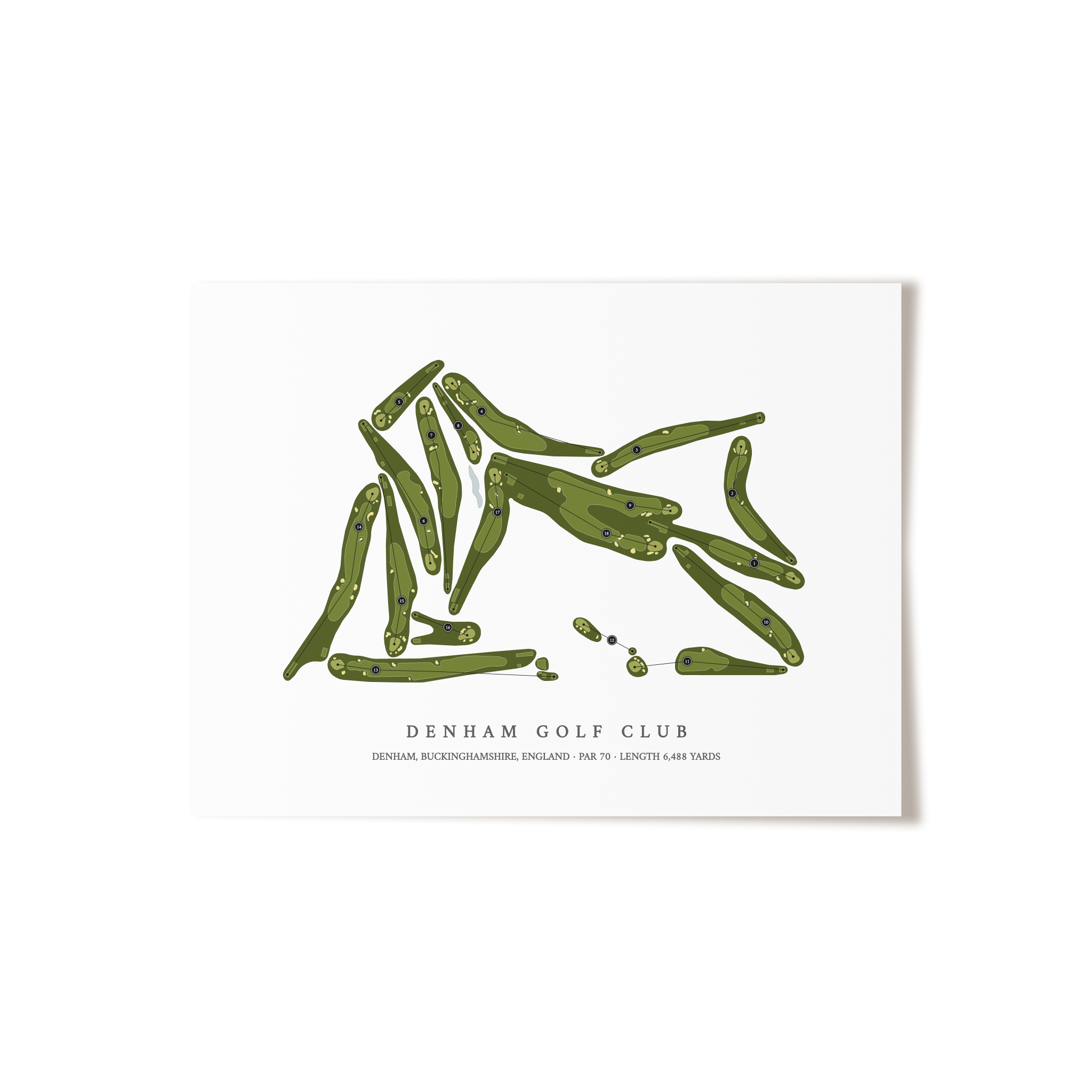 Denham Golf Club | Golf Course Print | Unframed