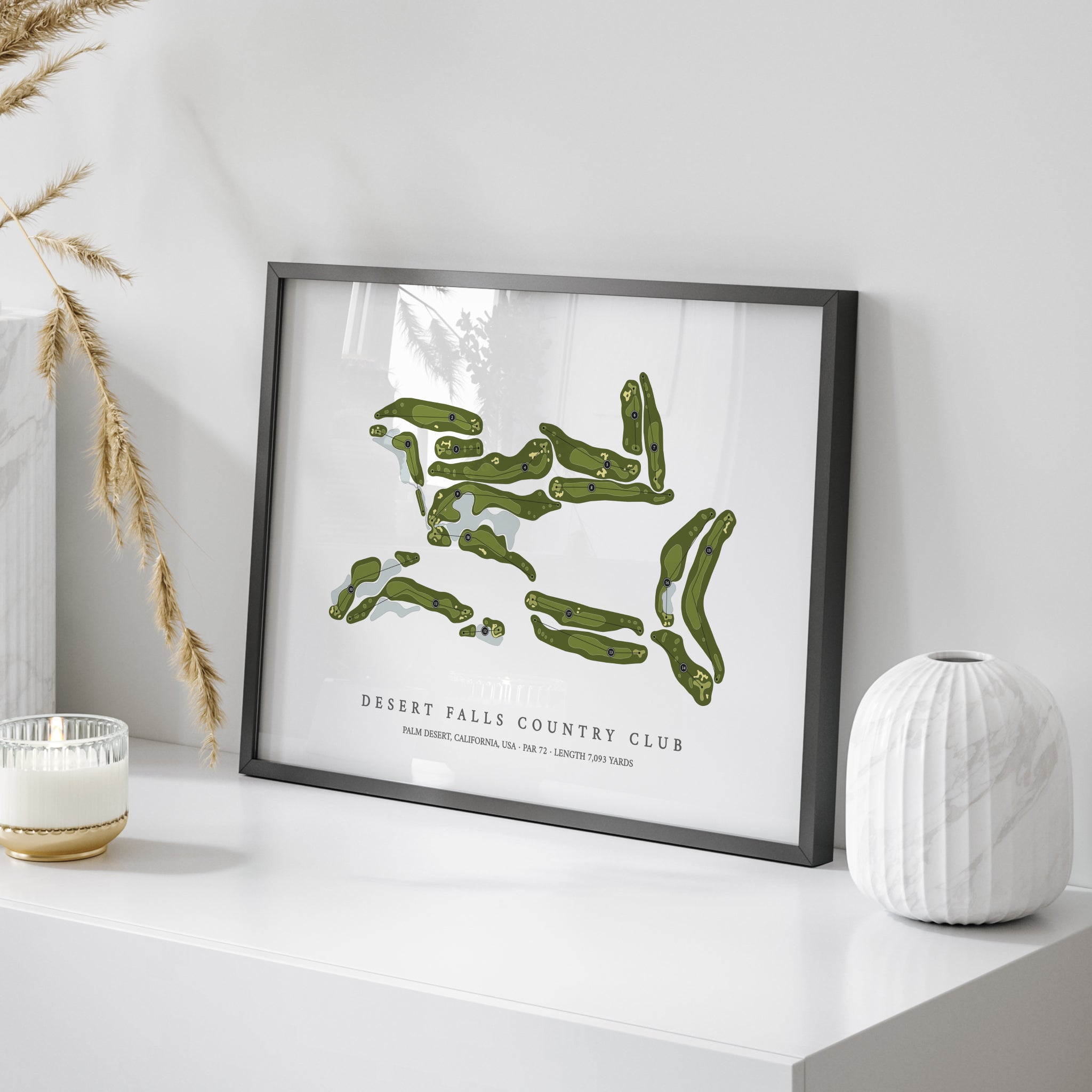 Desert Falls Country Club | Golf Course Map | On Table