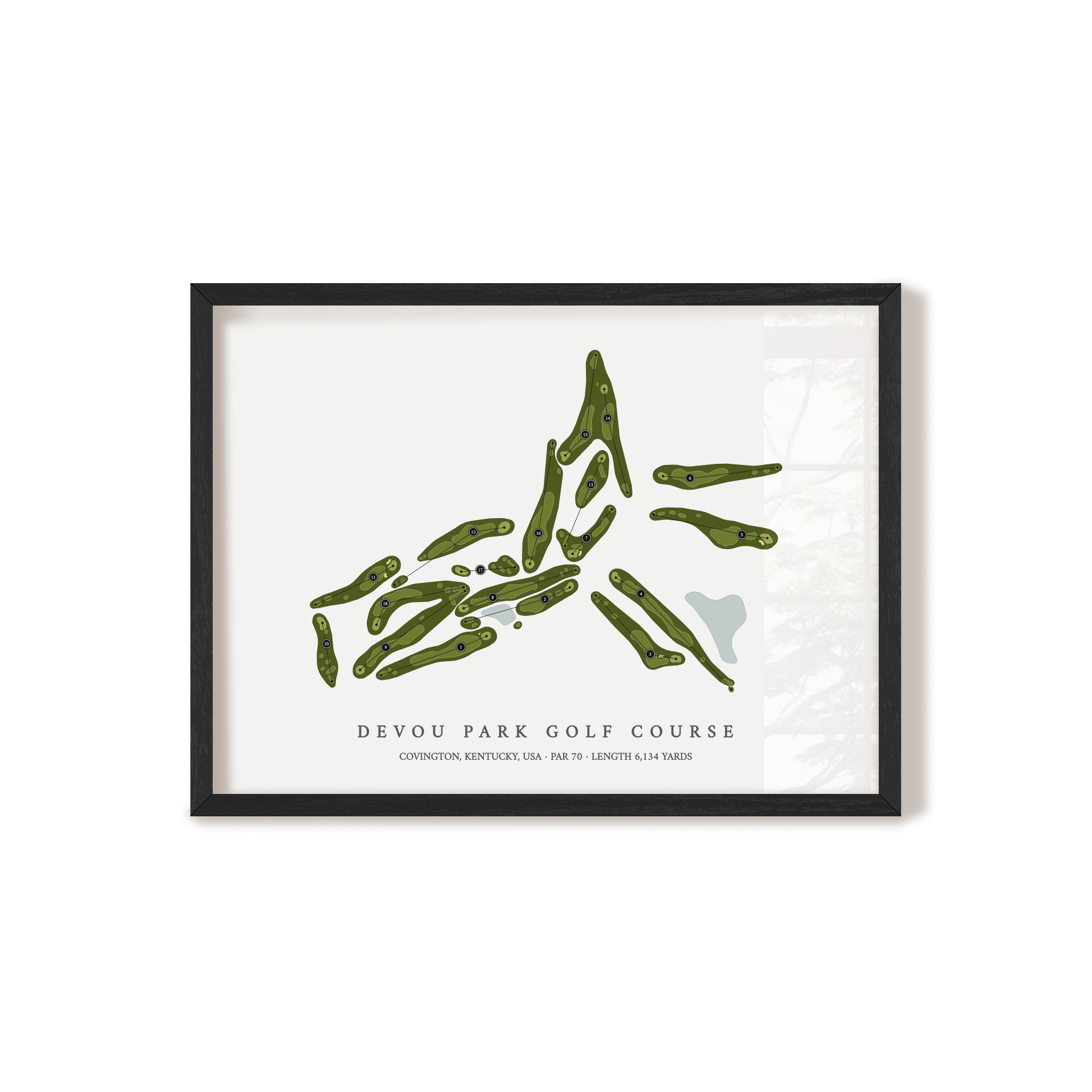 Devou Park Golf Course | Golf Course Map | Black+Frame