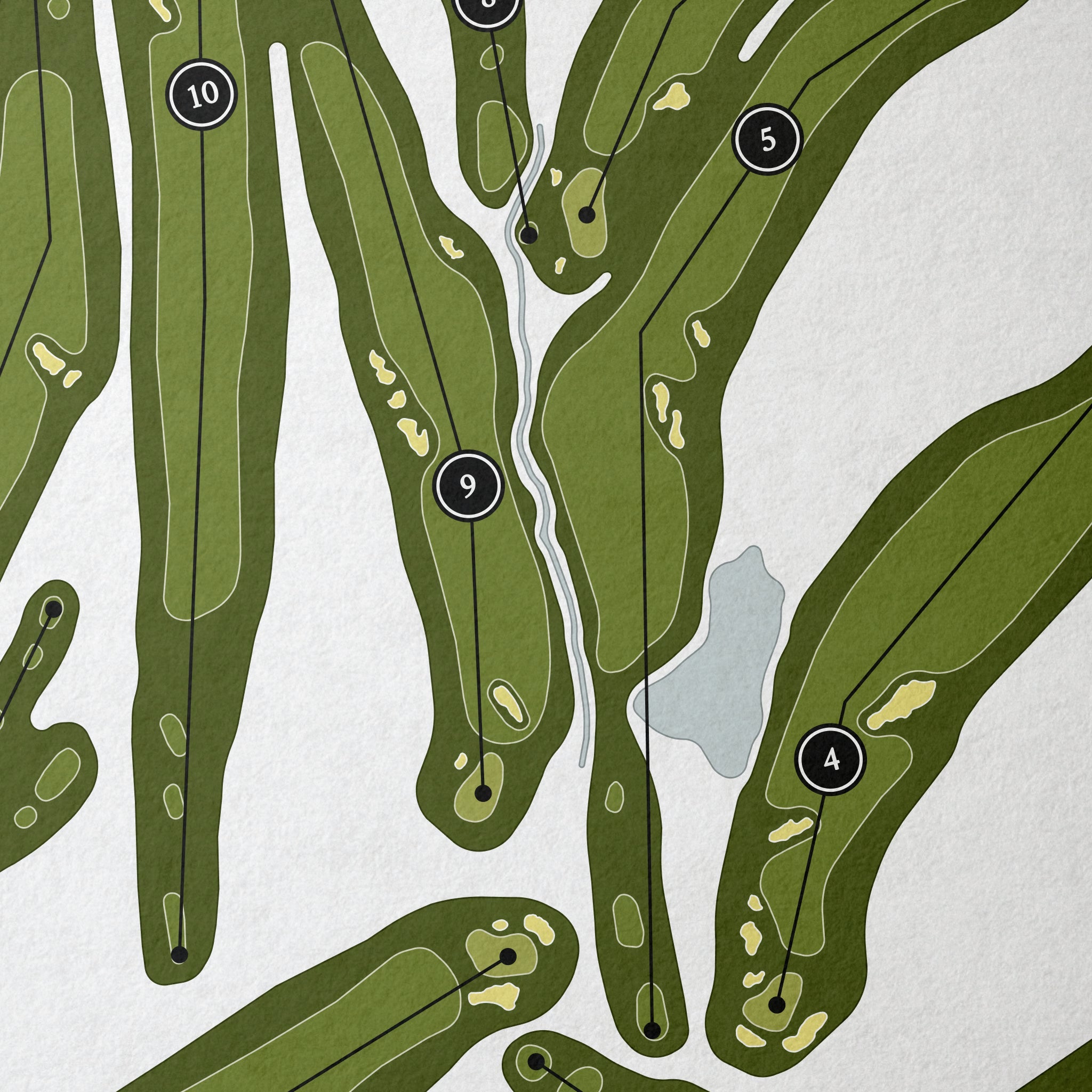 Diablo Country Club | Golf Course Map | Close Up