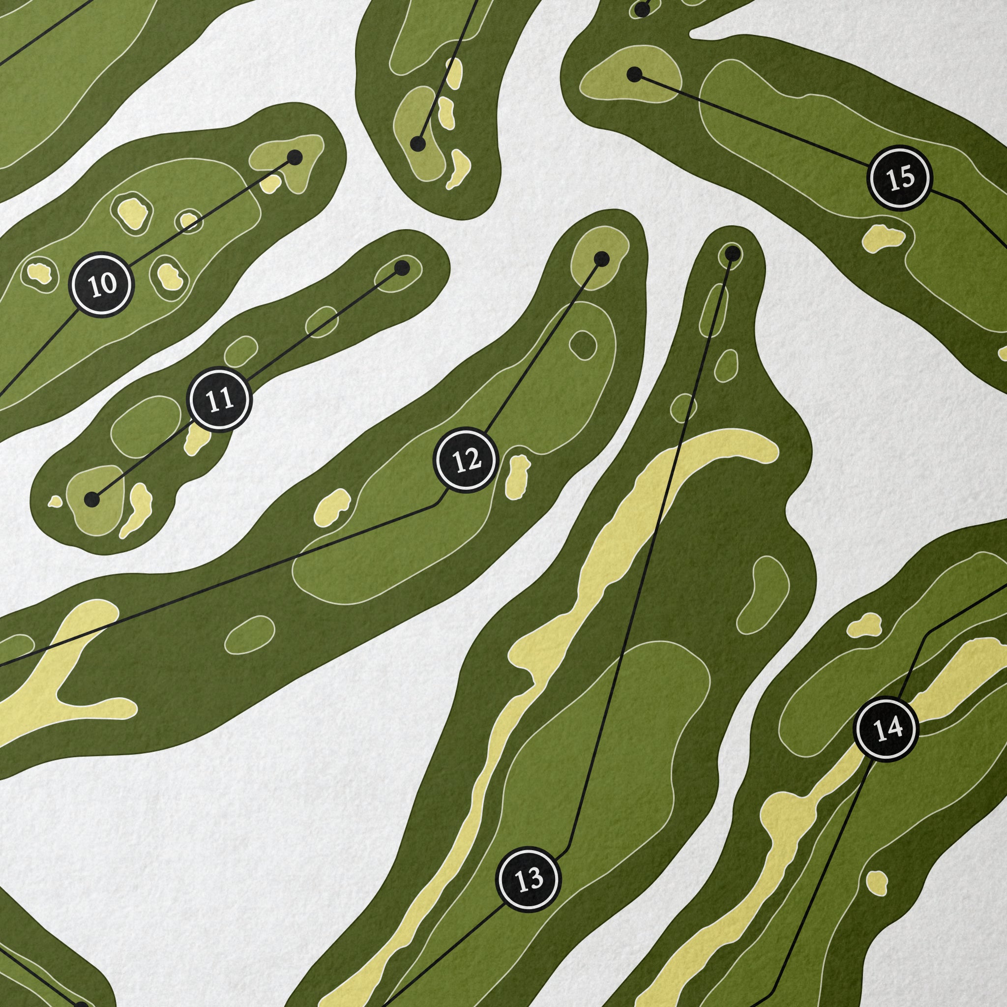Diamante Cabo San Lucas - El Cardonal Course | Golf Course Print | Close+Up