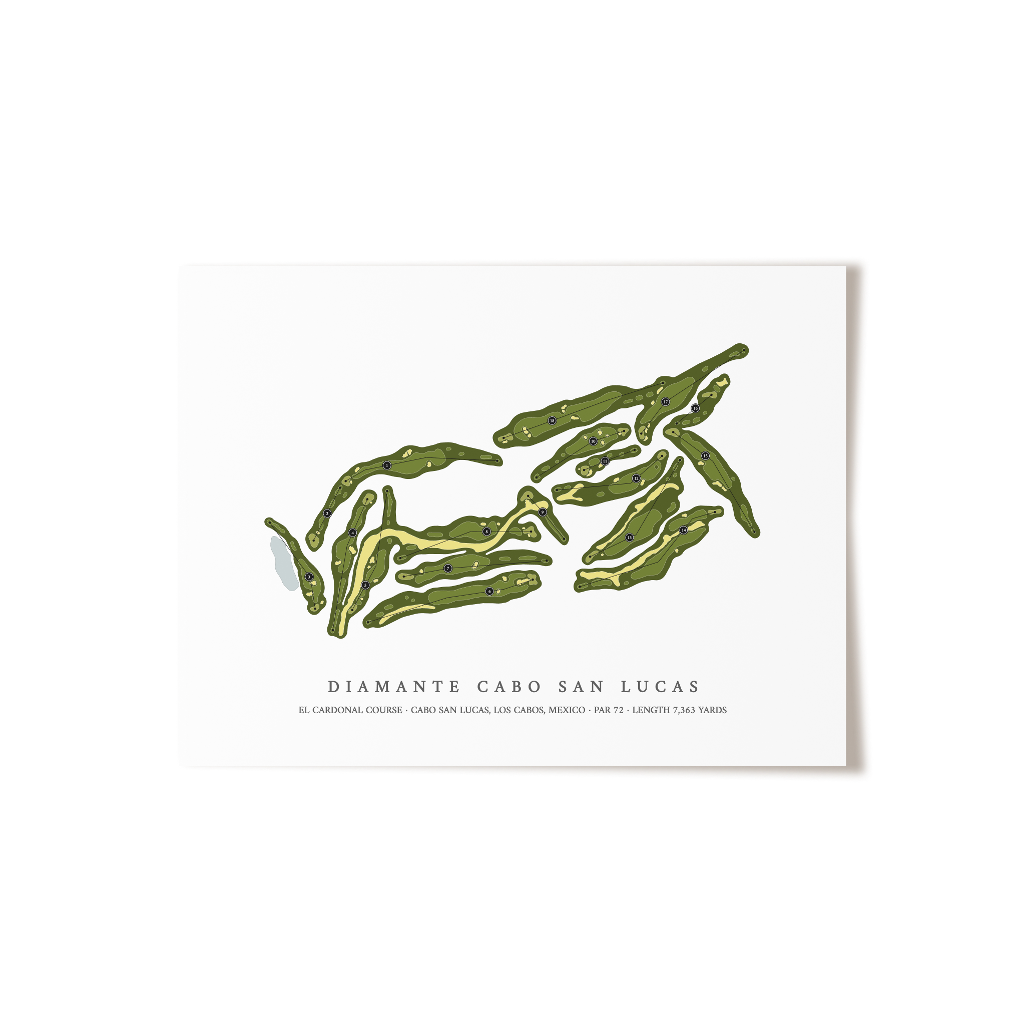 Diamante Cabo San Lucas - El Cardonal Course | Golf Course Print | Unframed
