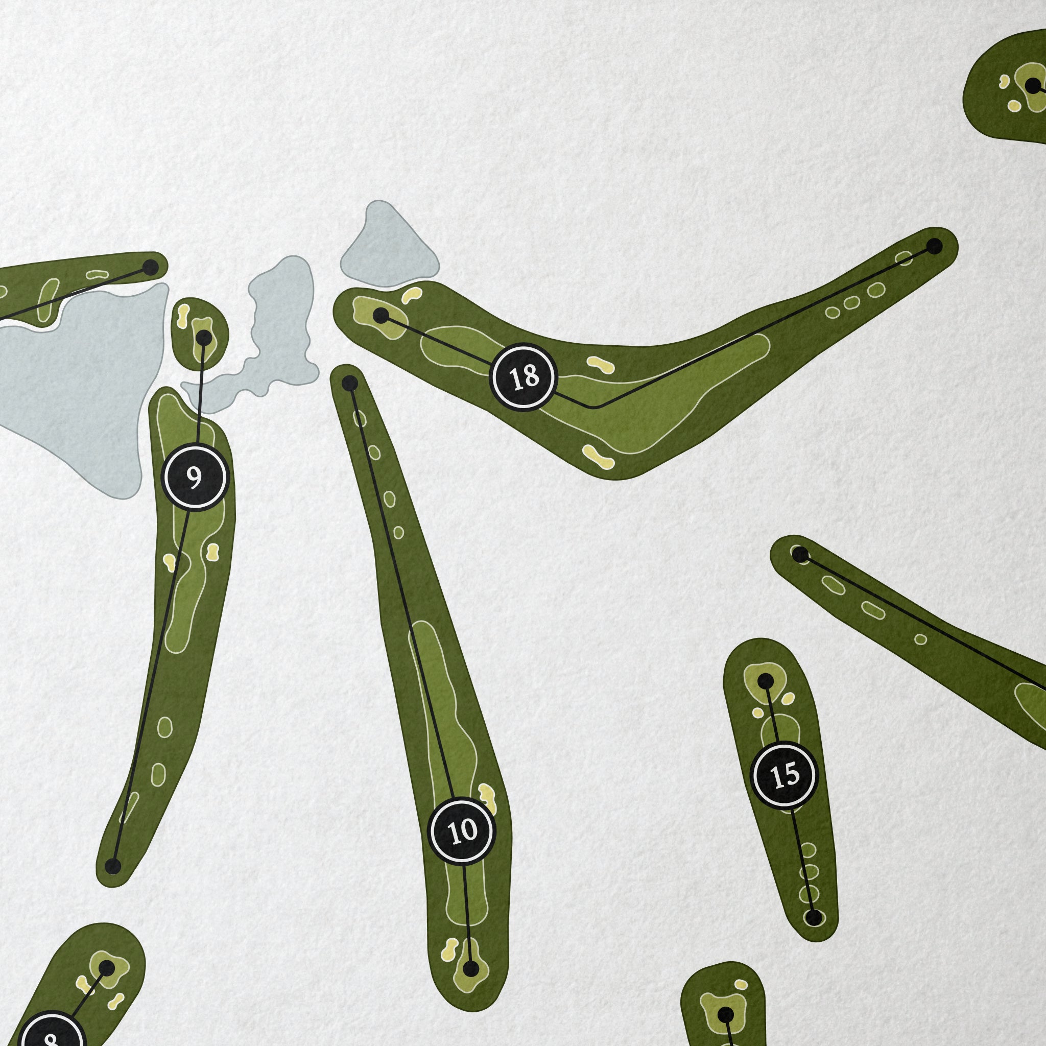 Divide Ranch & Club | Golf Course Map | Close+Up
