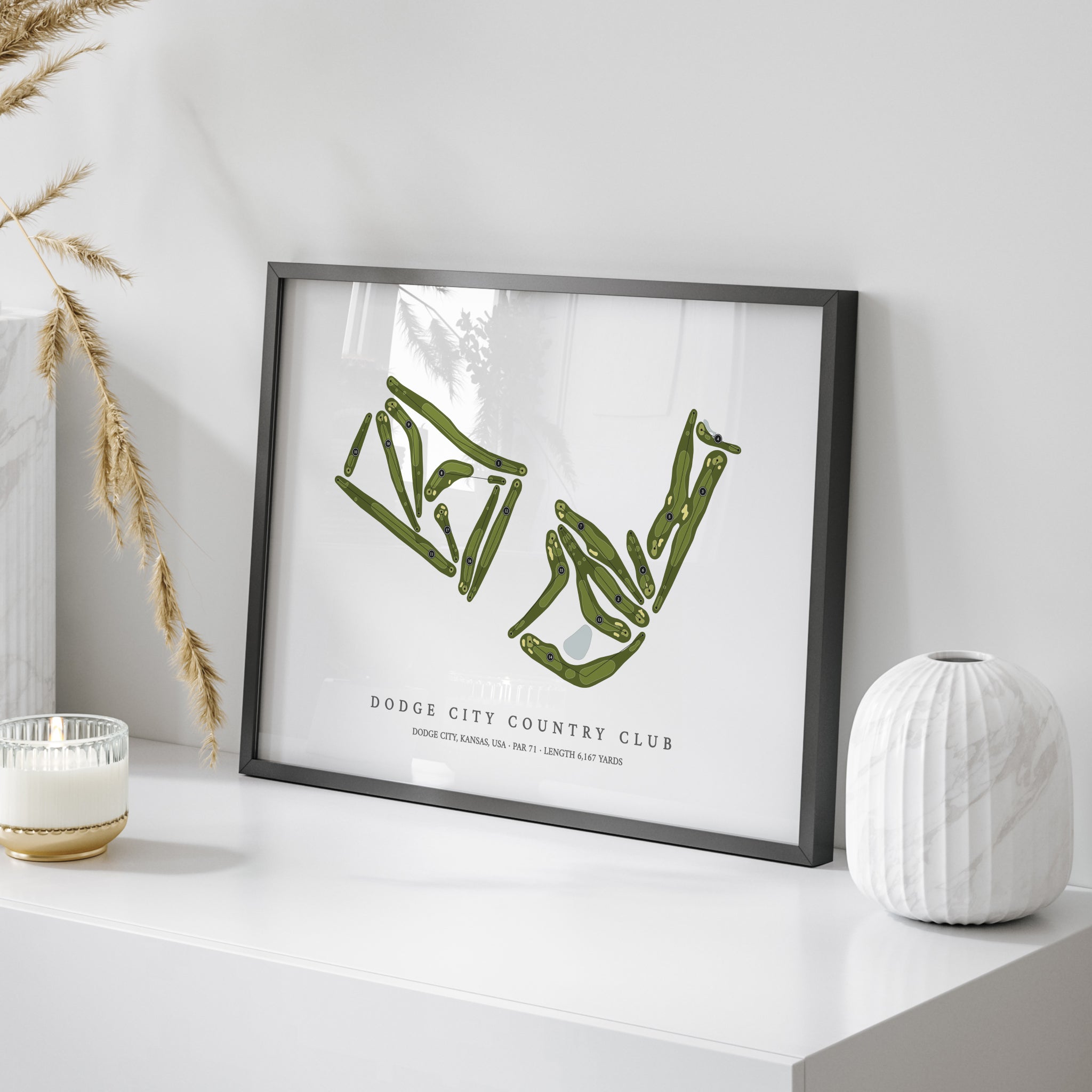 Dodge City Country Club | Golf Course Map | On+Table