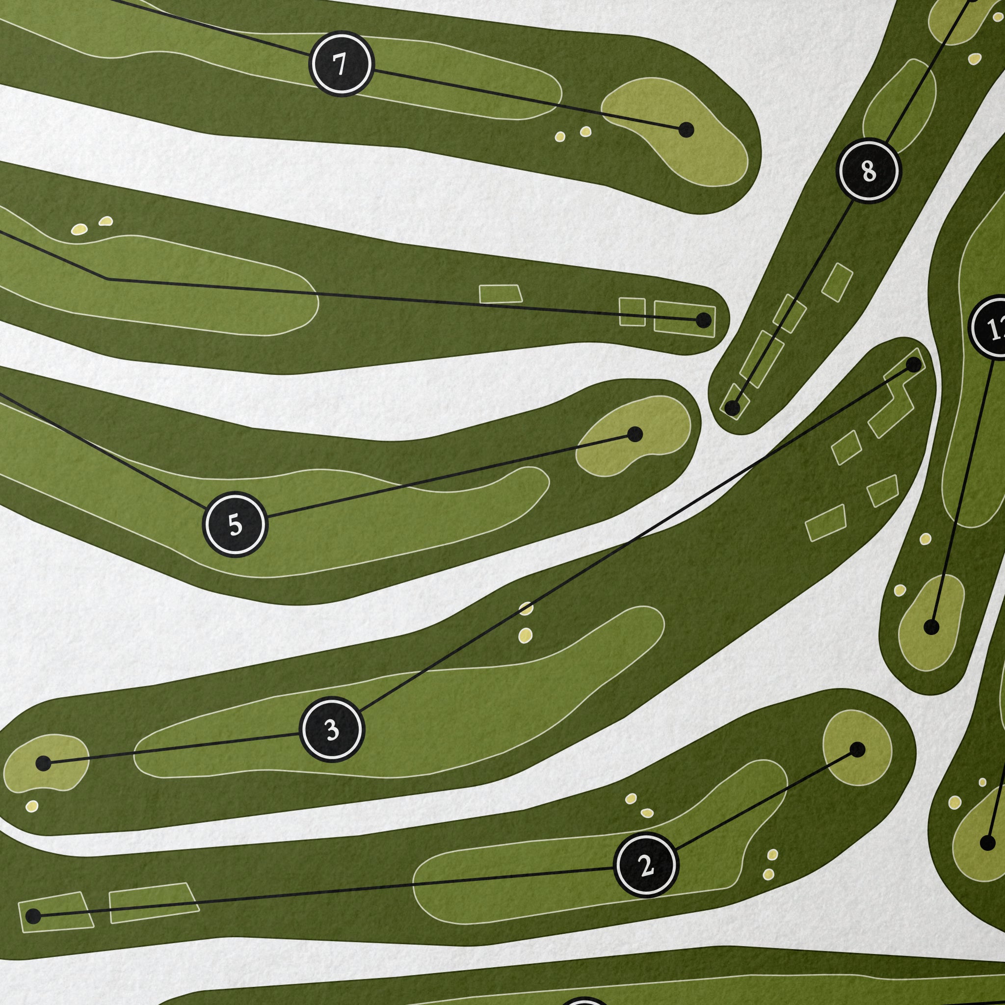 Dooks Golf Club | Golf Course Map | Close Up