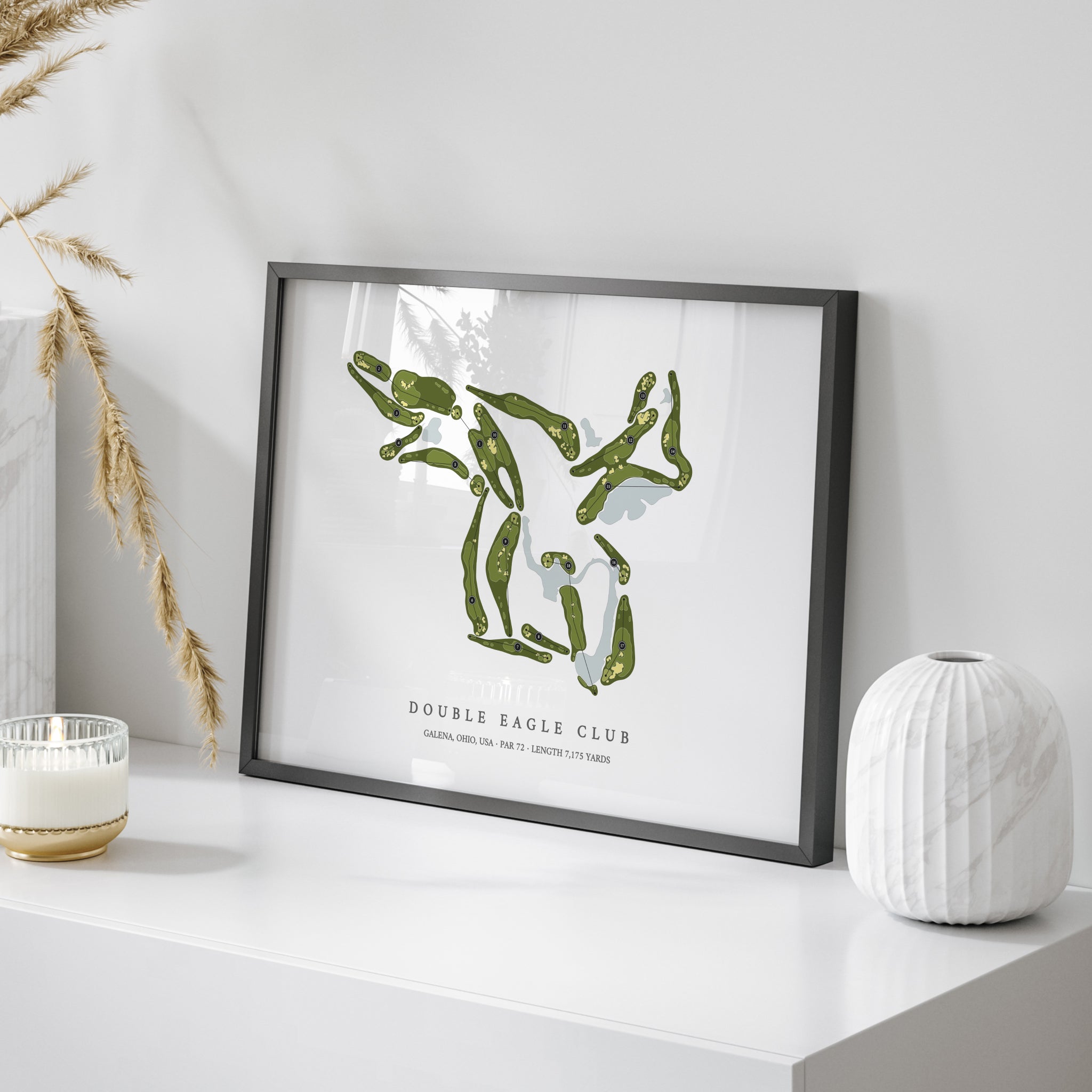 Double Eagle Club | Golf Course Map | On Table