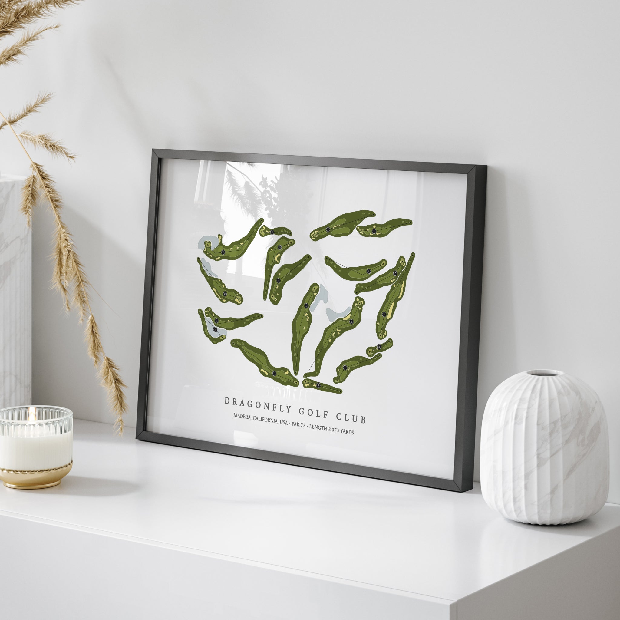 Dragonfly Golf Club | Golf Course Print | On+Table