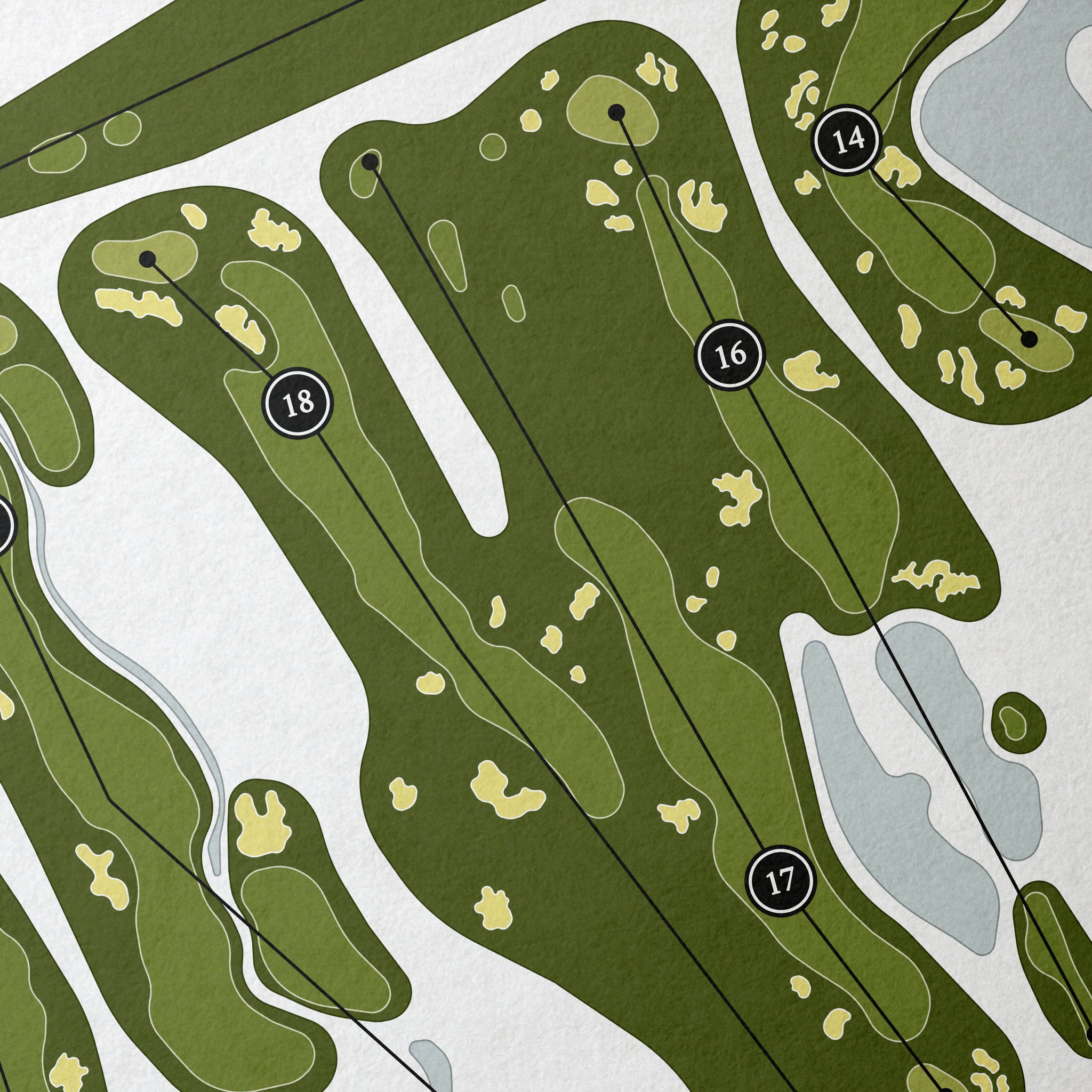 Due Process Stable | Golf Course Map | Close+Up