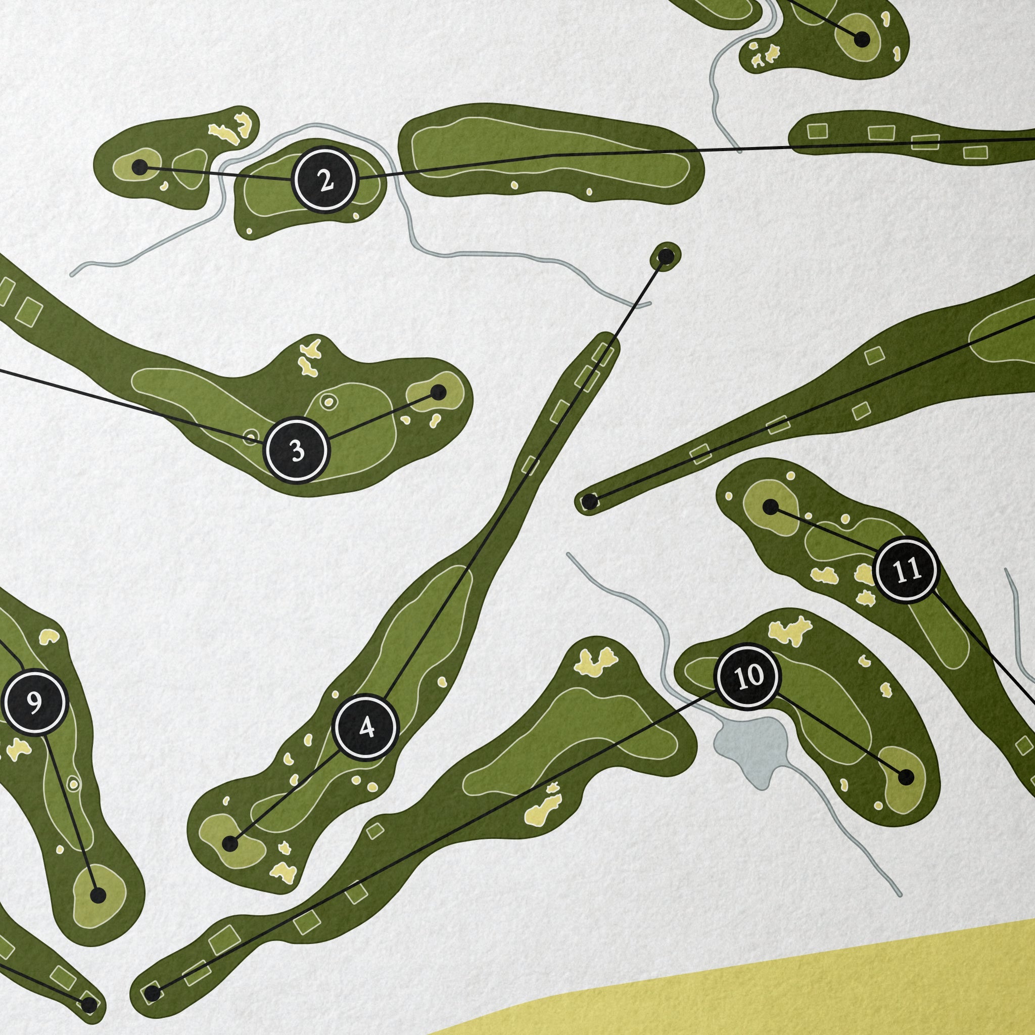 Dumbarnie Links | Golf Course Map | Close Up