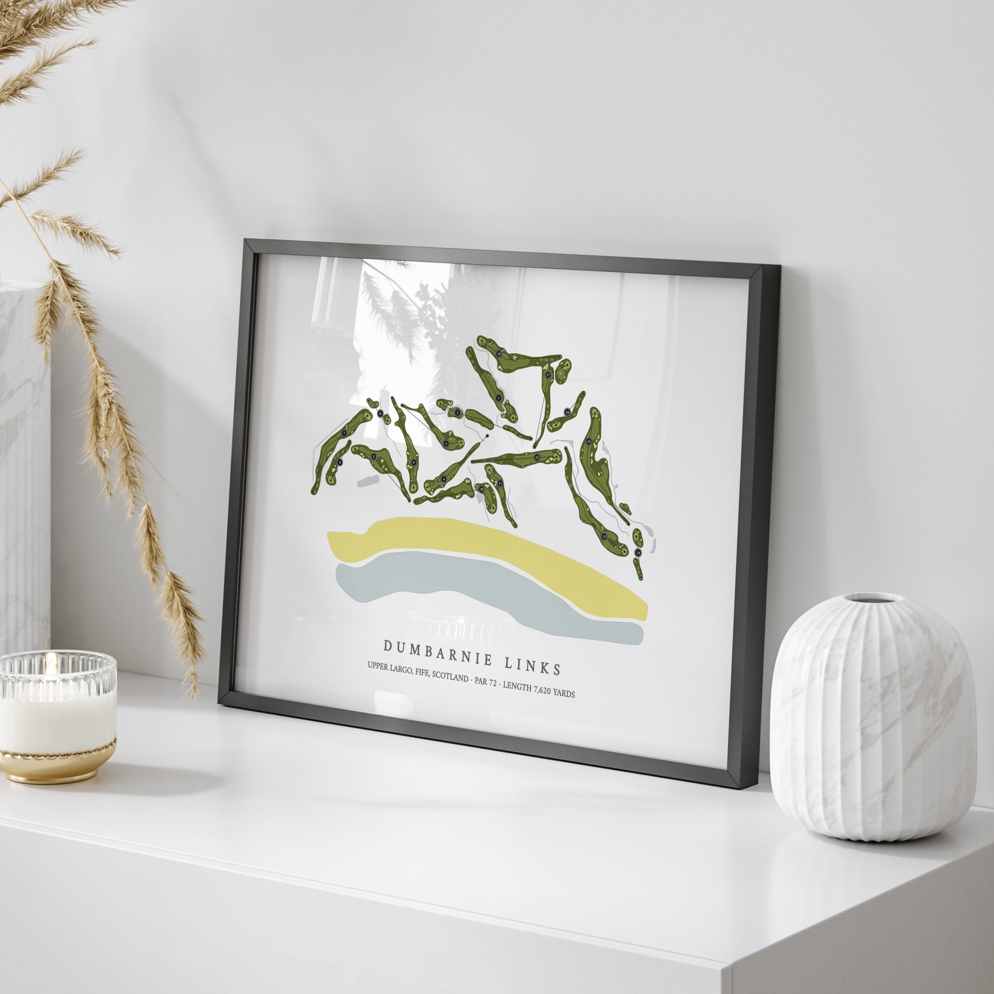 Dumbarnie Links | Golf Course Map | On Table