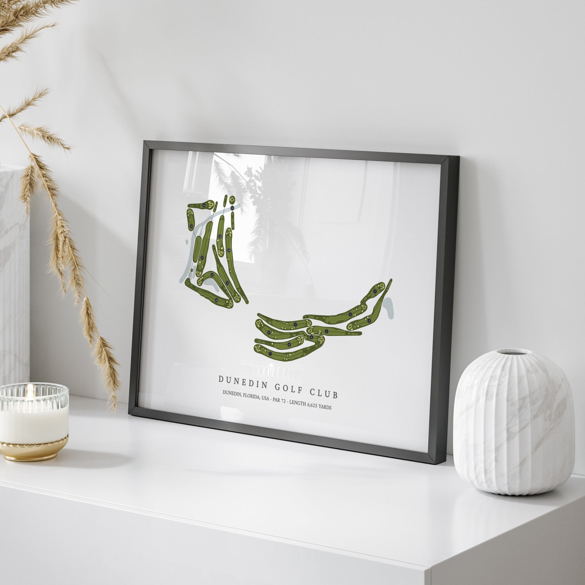 Dunedin Golf Club | Golf Course Print | On Table