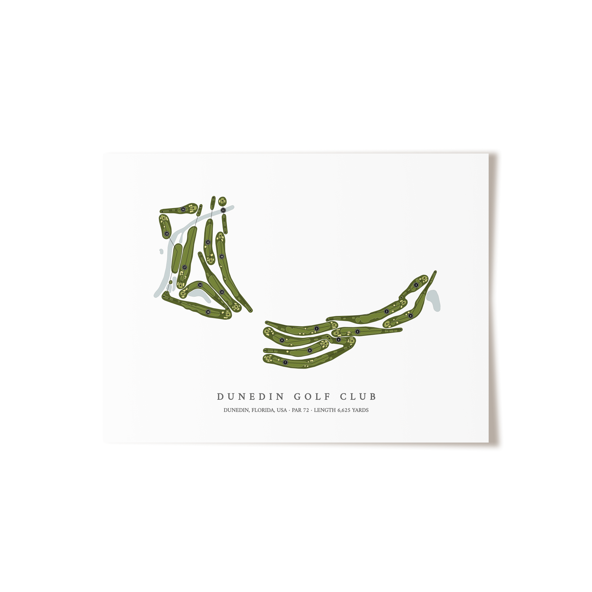Dunedin Golf Club | Golf Course Print | Unframed