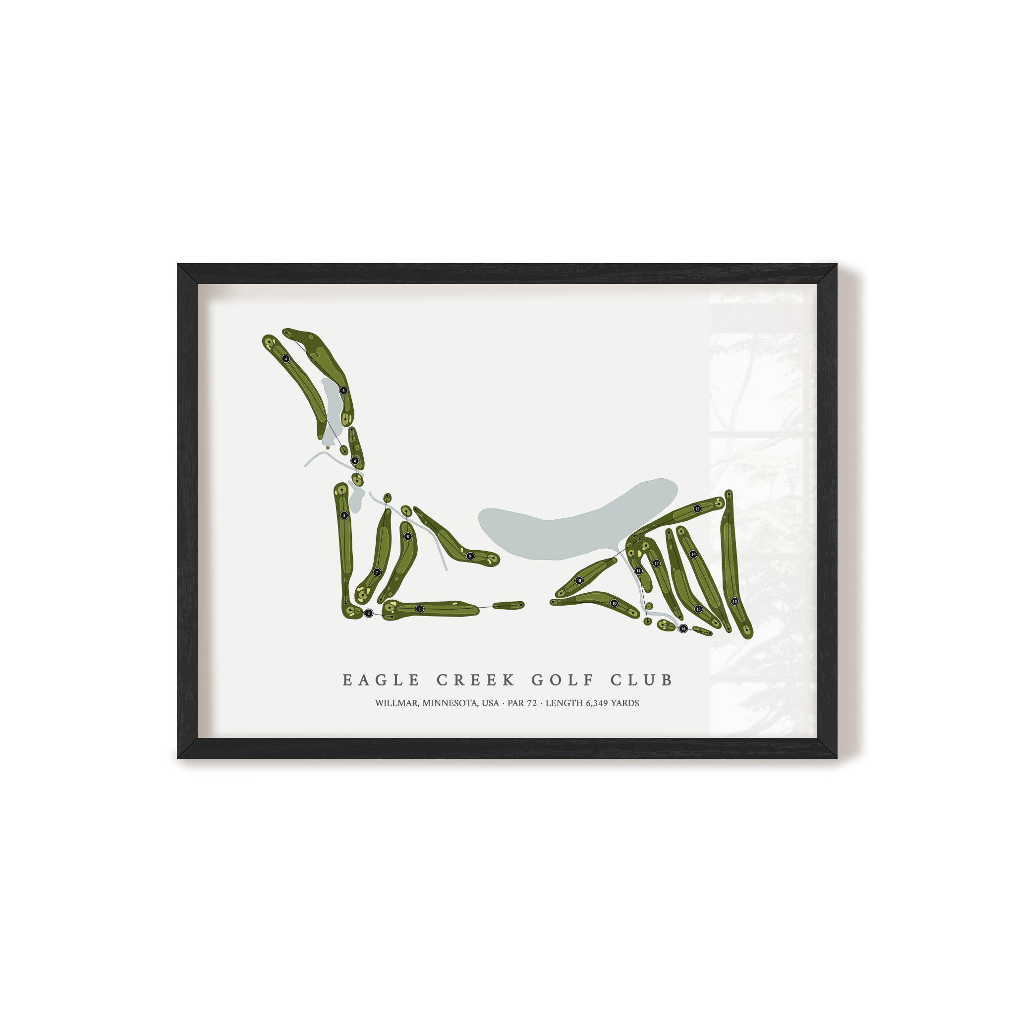 Eagle Creek Golf Club | Golf Course Map | Black+Frame