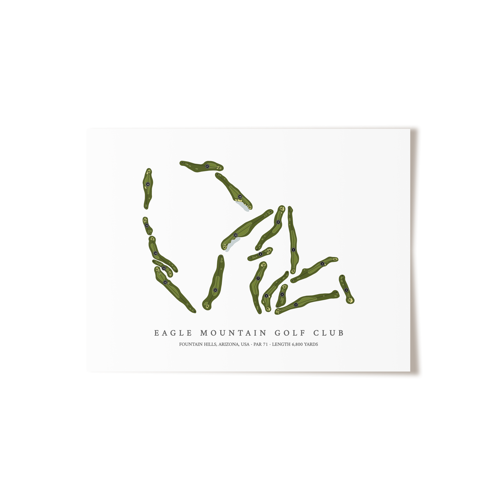 Eagle Mountain Golf Club | Golf Course Print | Unframed
