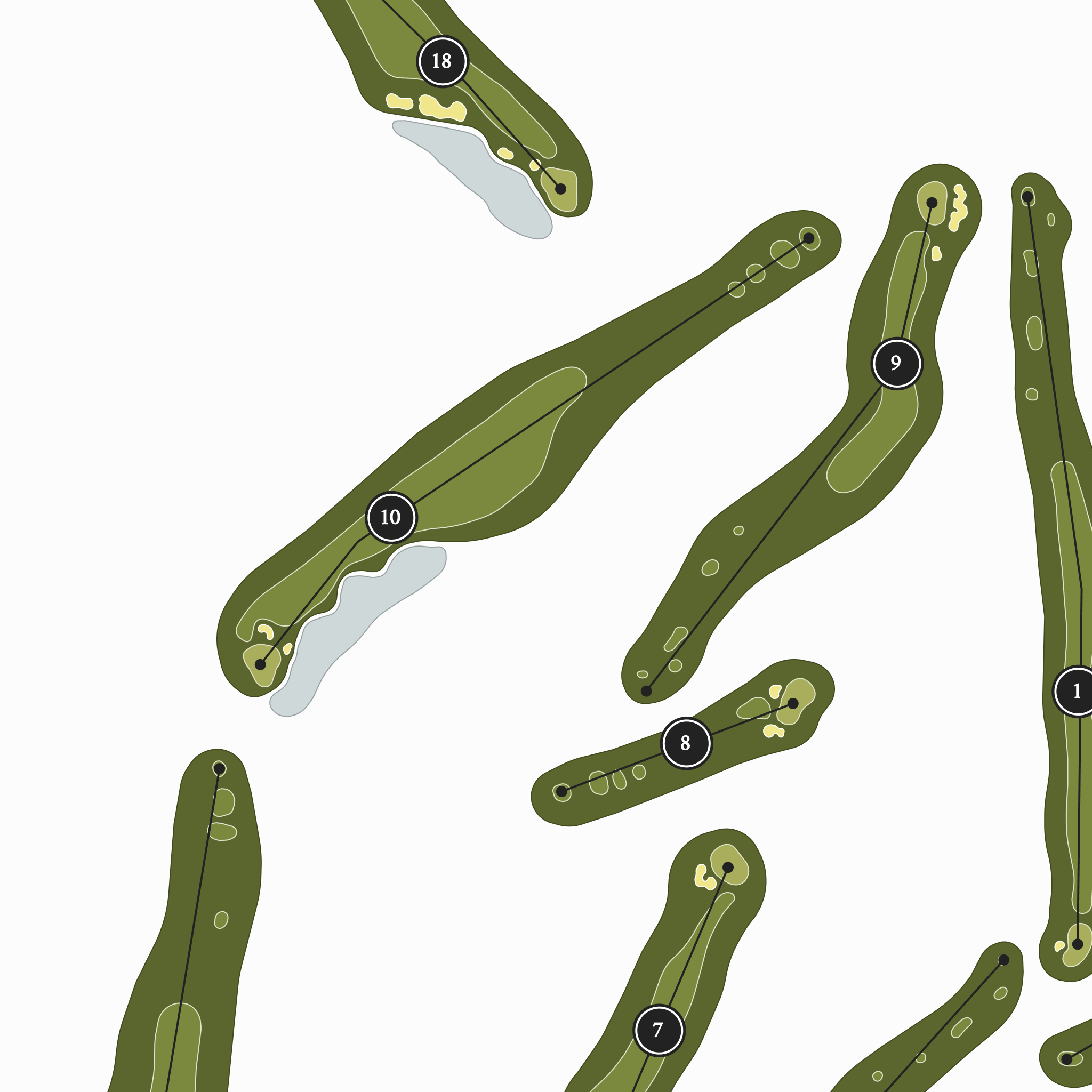 Eagle Mountain Golf Club | Golf Course Map | Close Up