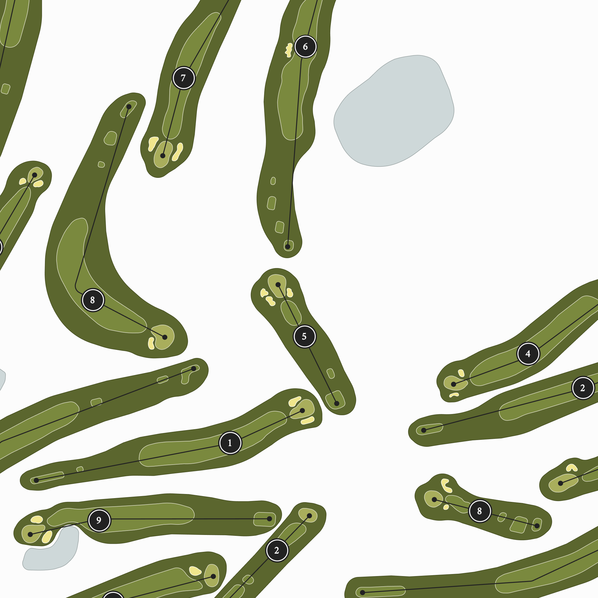 Eagles Pride Golf Course | Golf Course Map | Close Up