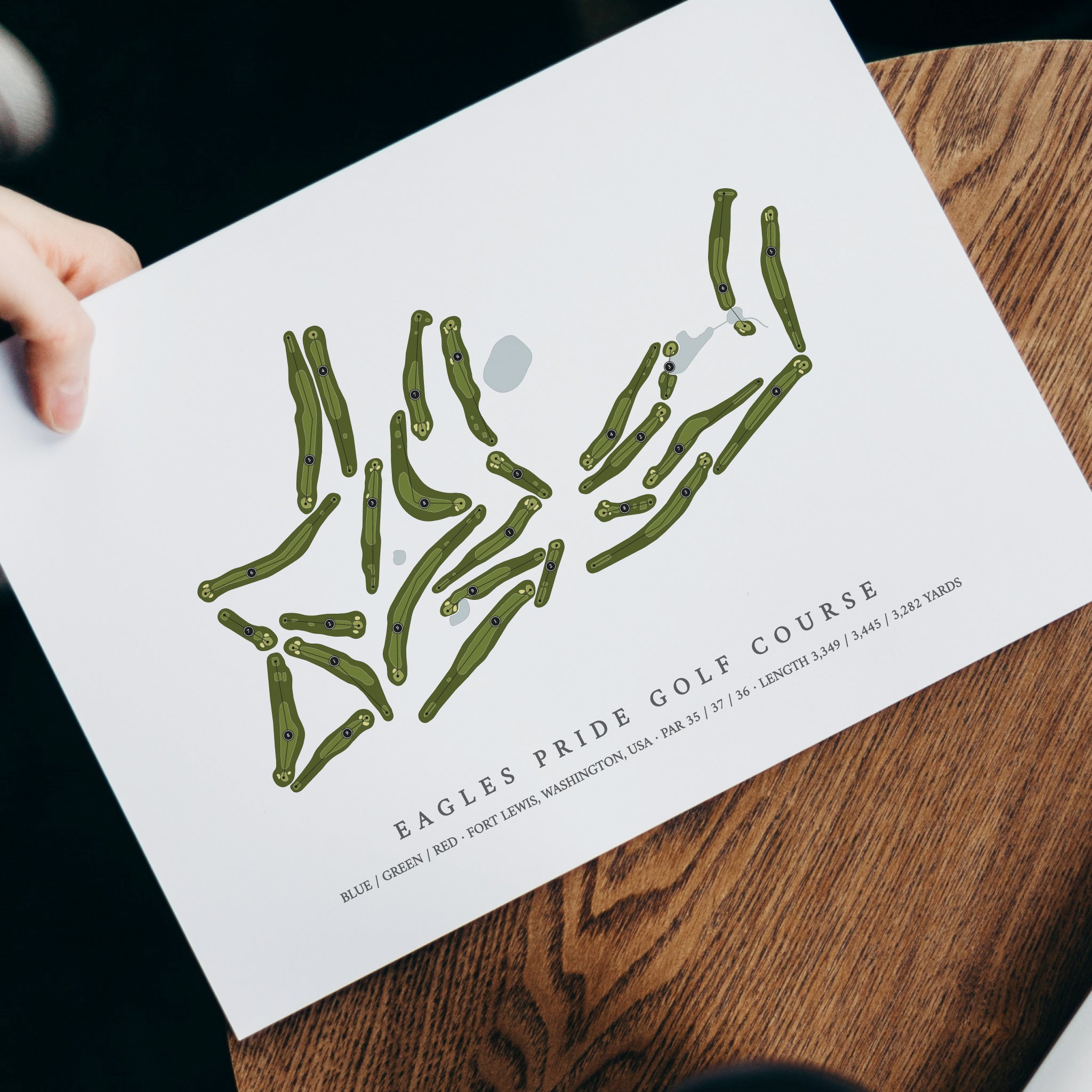 Eagles Pride Golf Course | Golf Course Map | With Laptop