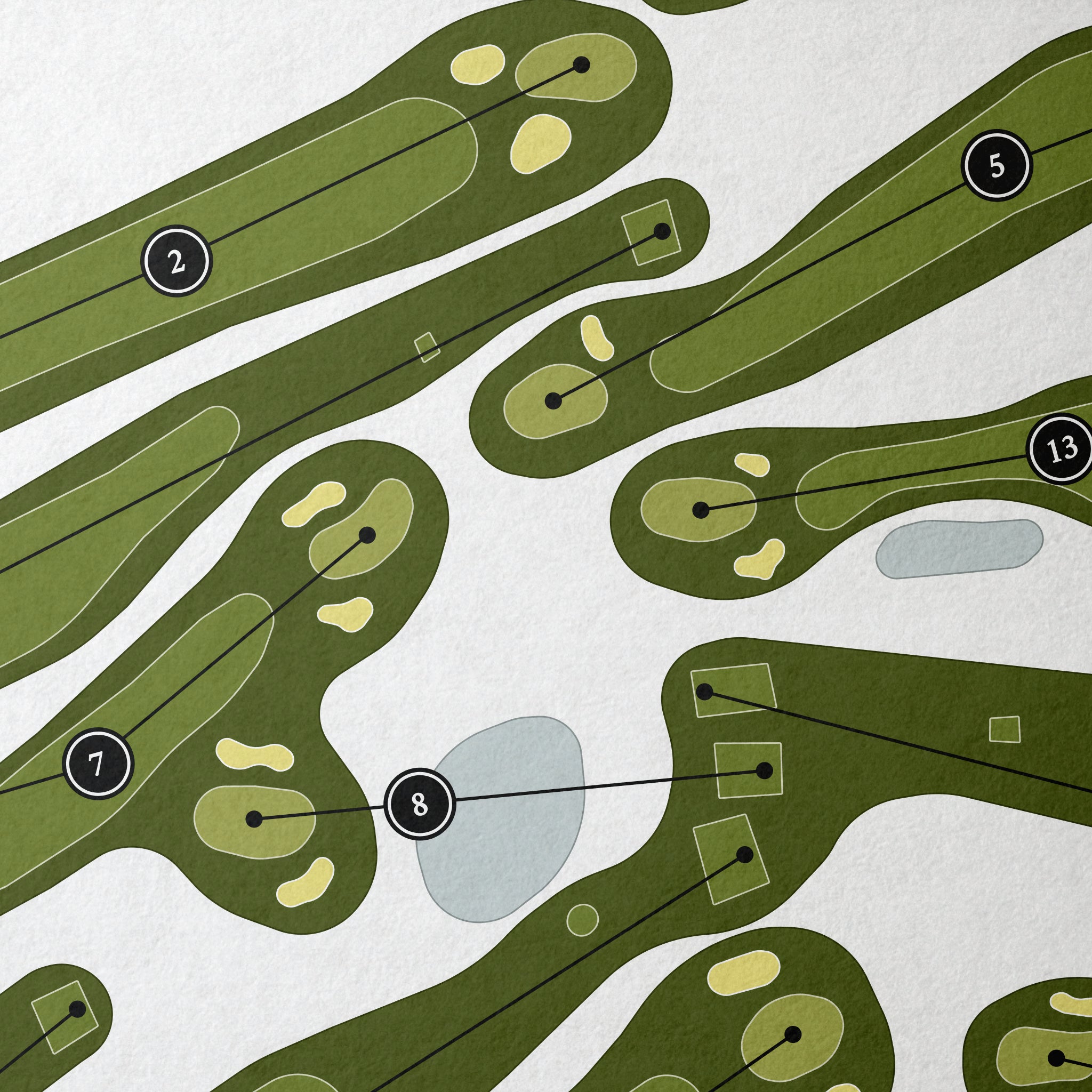 East Hartford Golf Club | Golf Course Map | Close Up