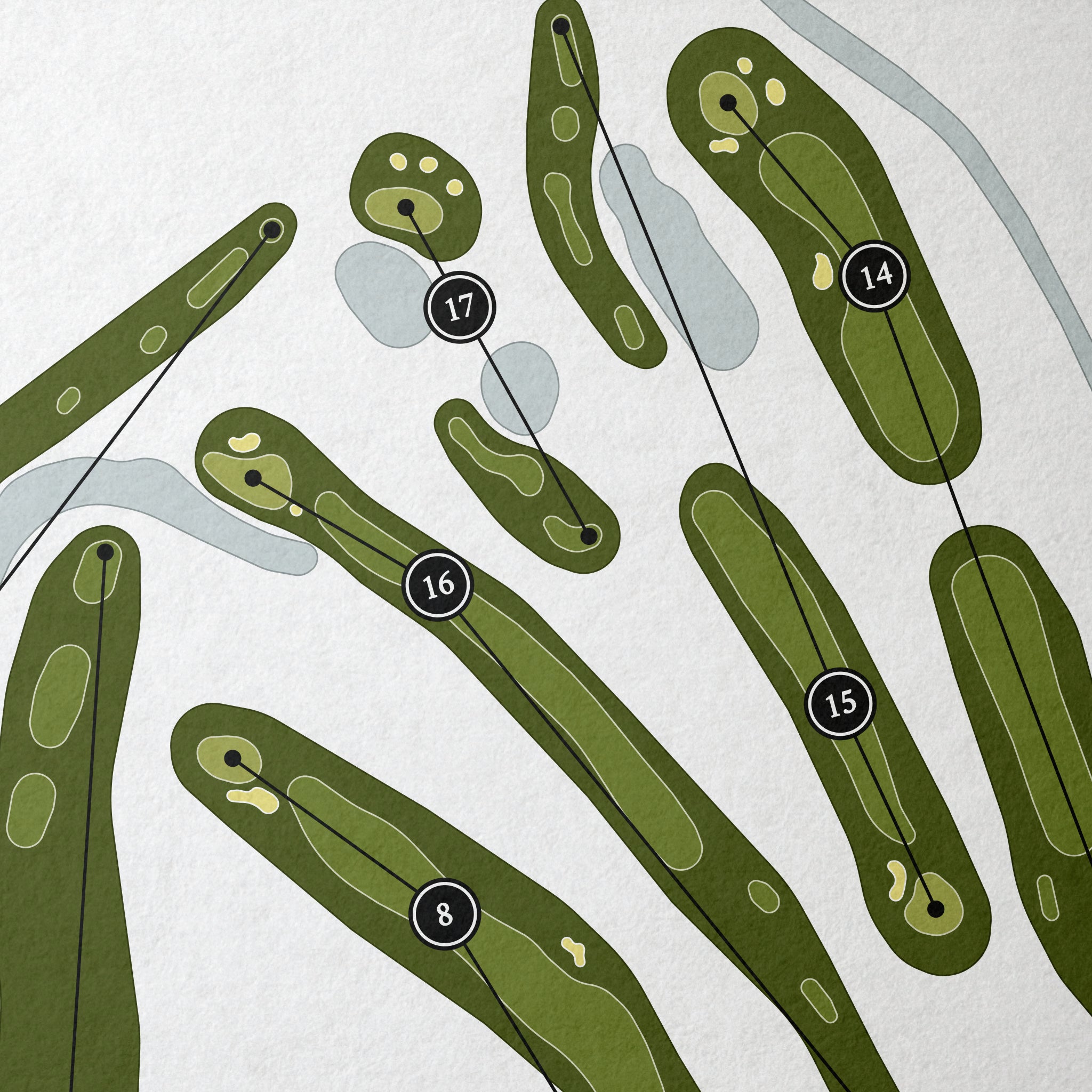 East Ridge Country Club | Golf Course Map | Close+Up