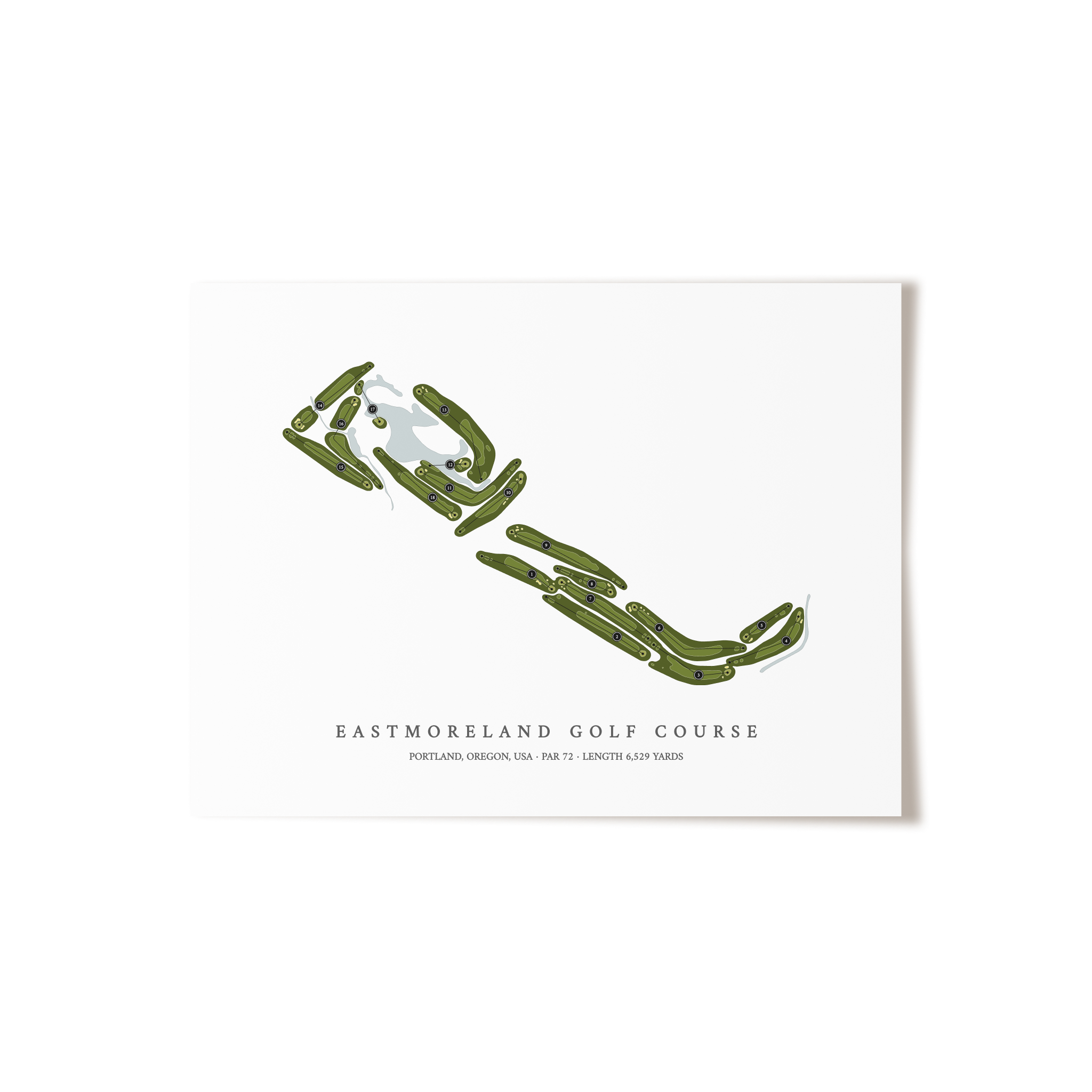 Eastmoreland Golf Course | Golf Course Print | Unframed
