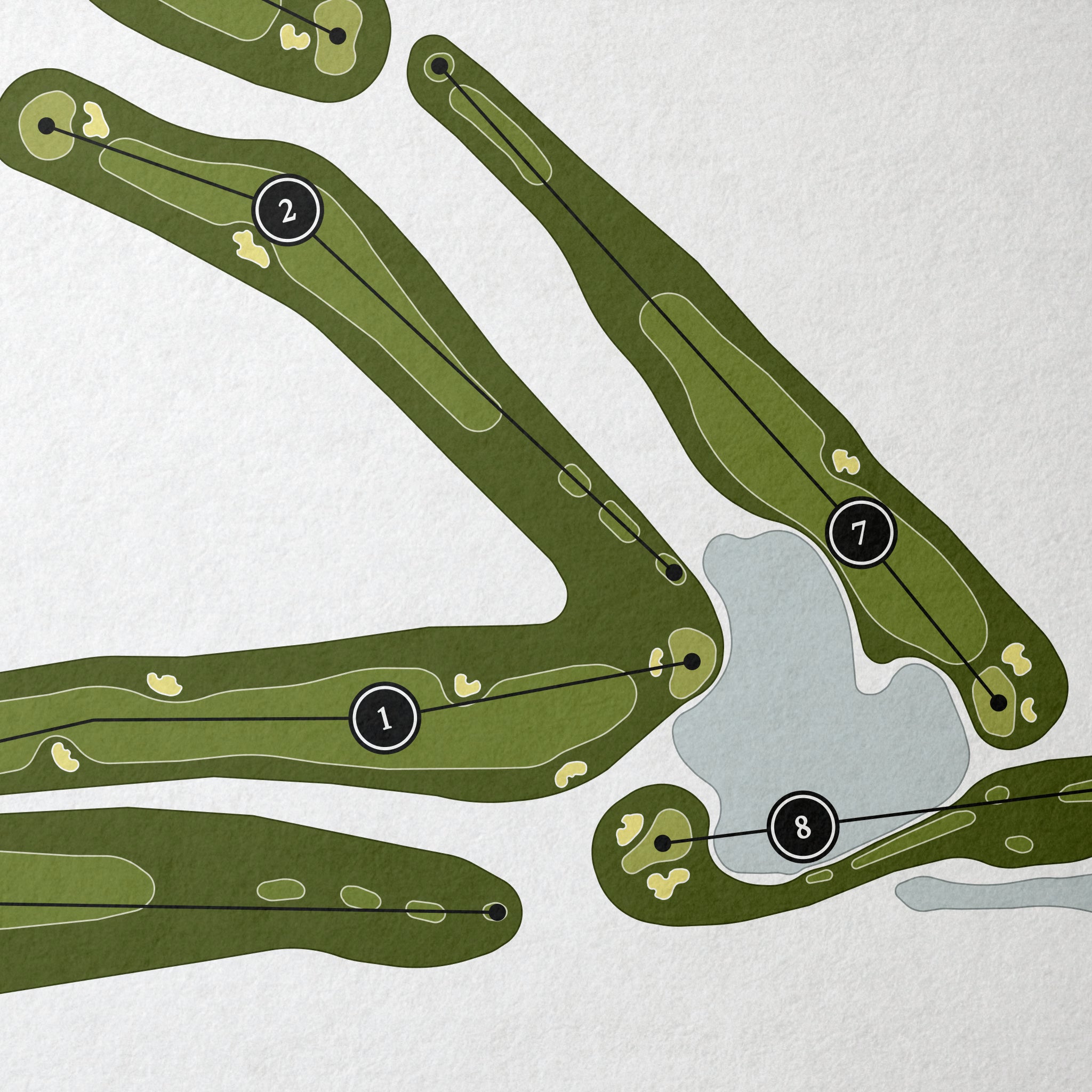 Eastpointe Country Club - East Course | Golf Course Map | Close Up