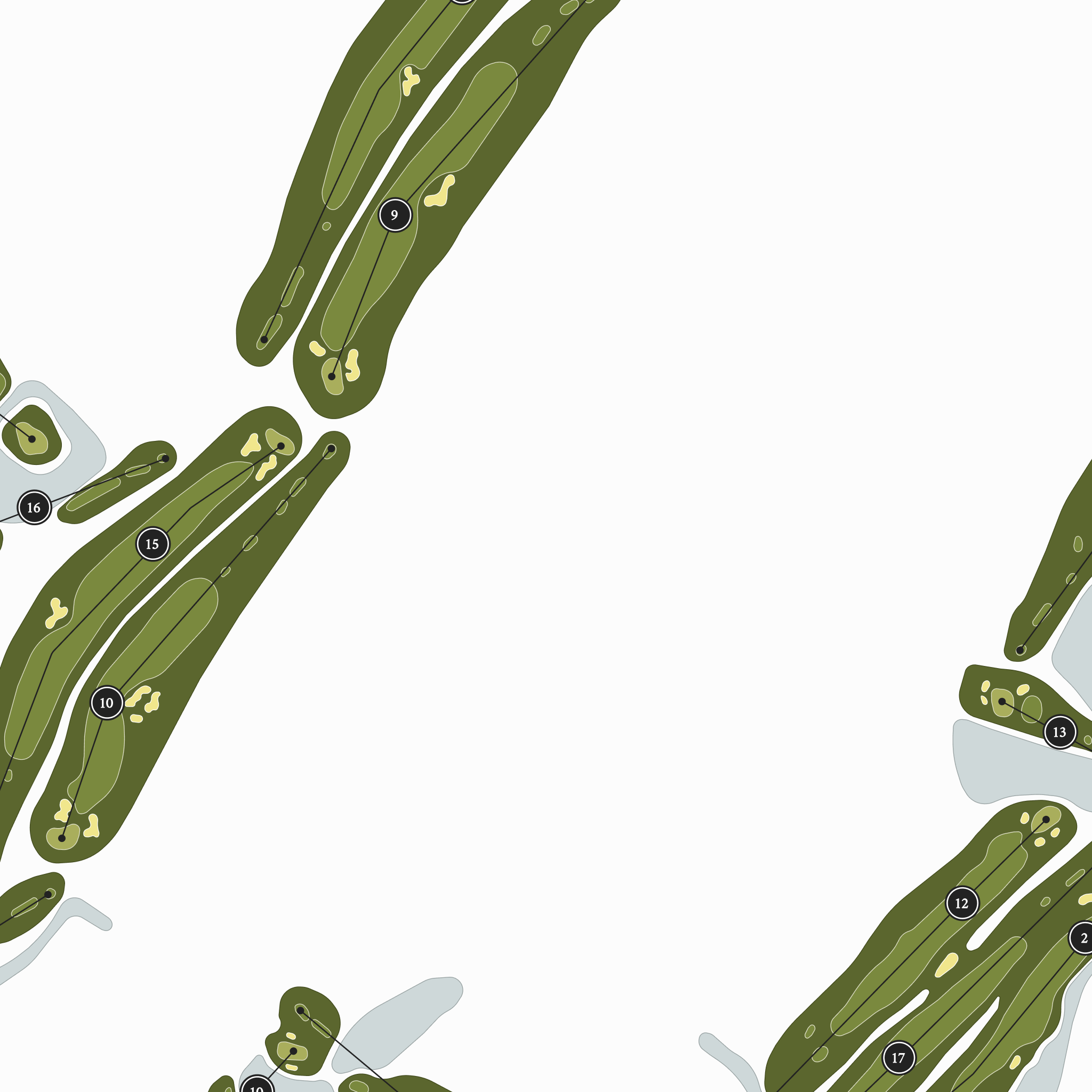 Eastpointe Country Club | Golf Course Map | Close Up