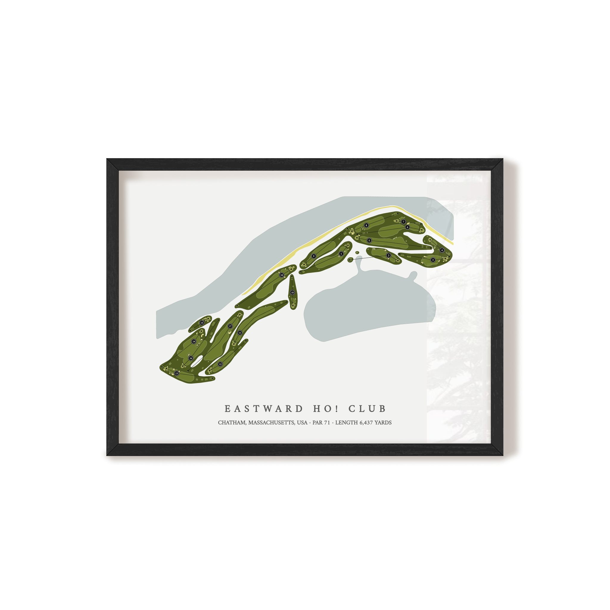 Eastward Ho! Club | Golf Course Map | Black+Frame