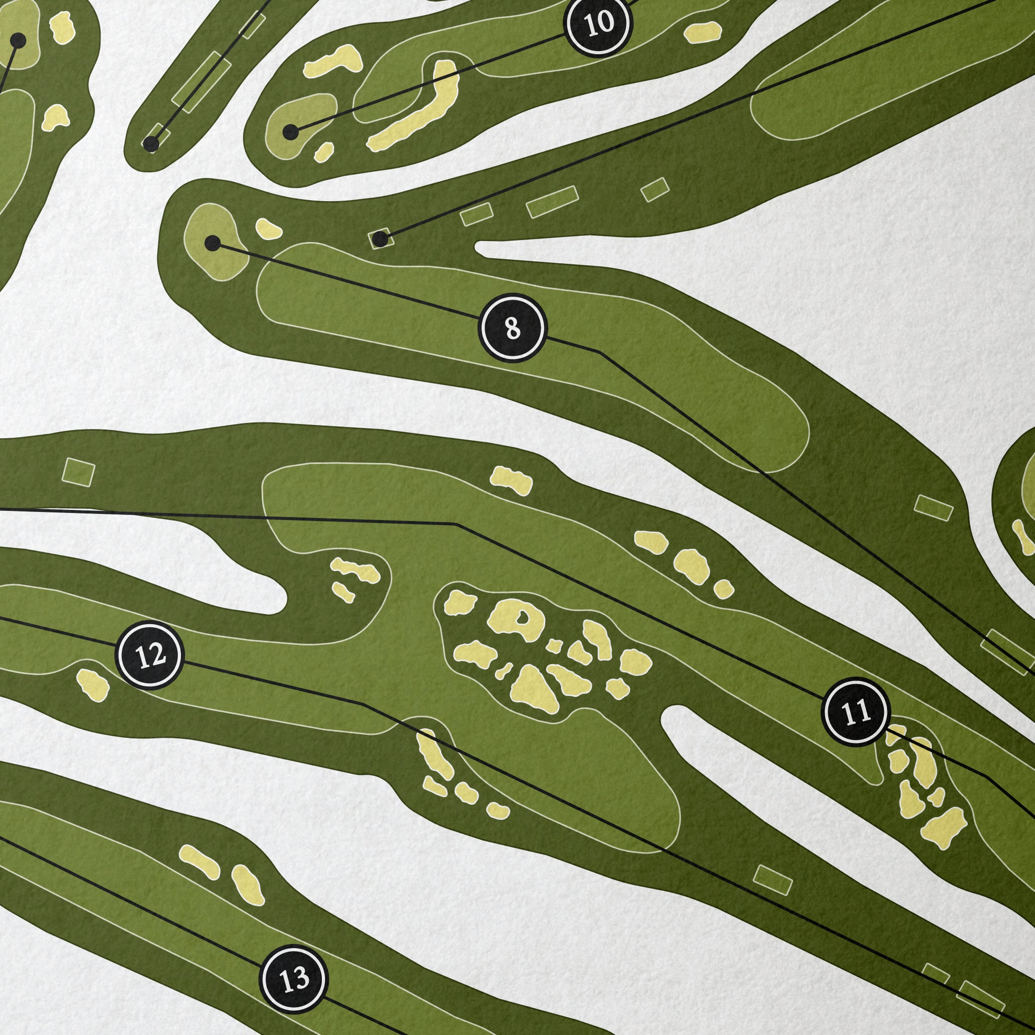 Echo Lake Country Club | Golf Course Print | Close Up