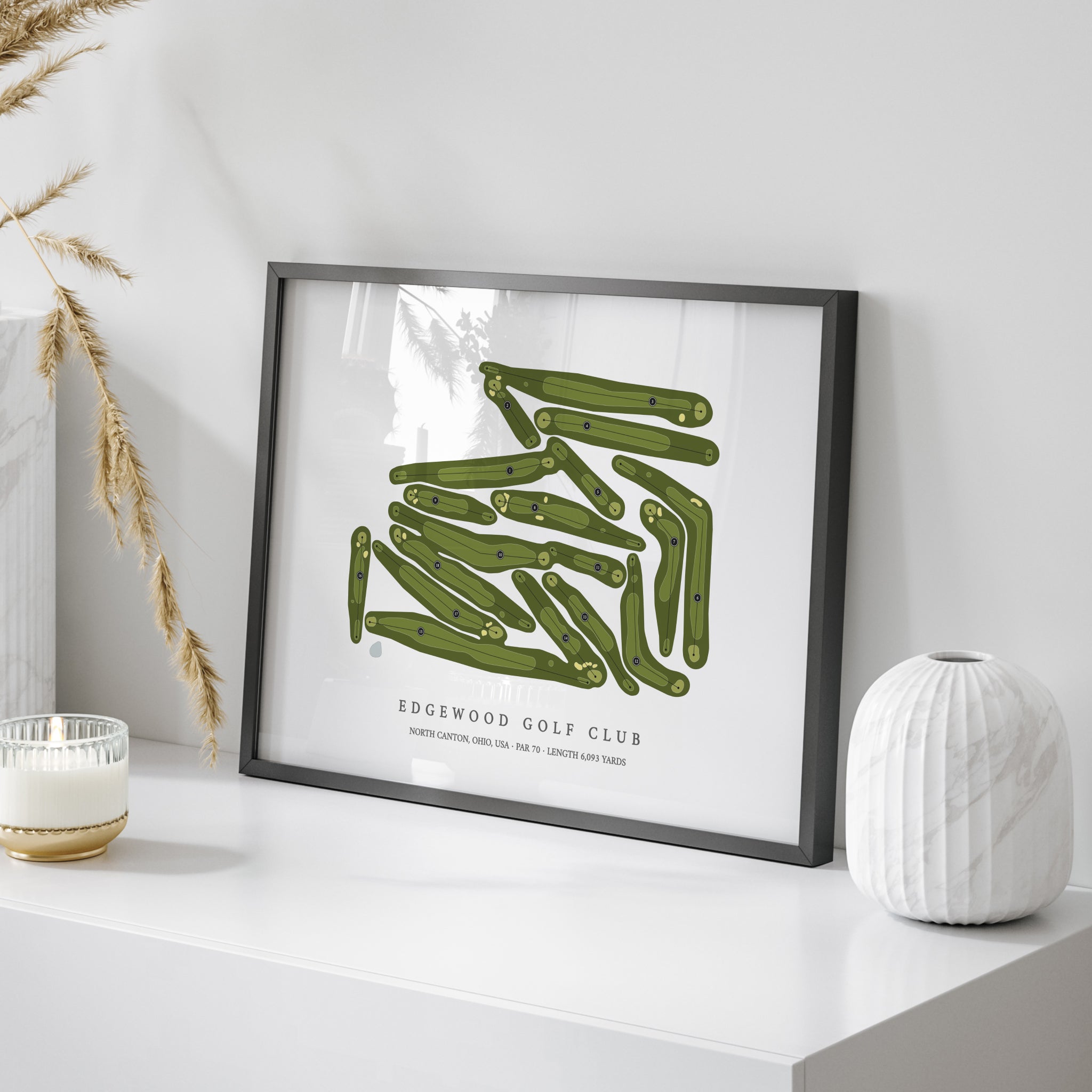 Edgewood Golf Club | Golf Course Map | On Table