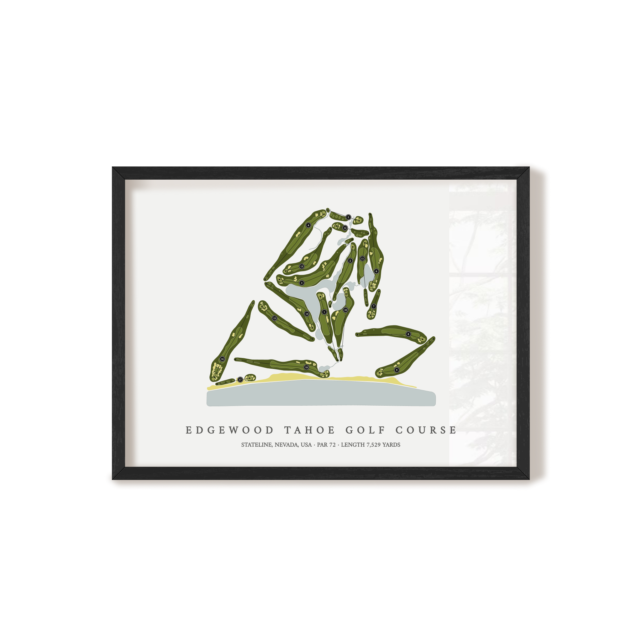 Edgewood Tahoe Golf Course | Golf Course Print | Black+Frame