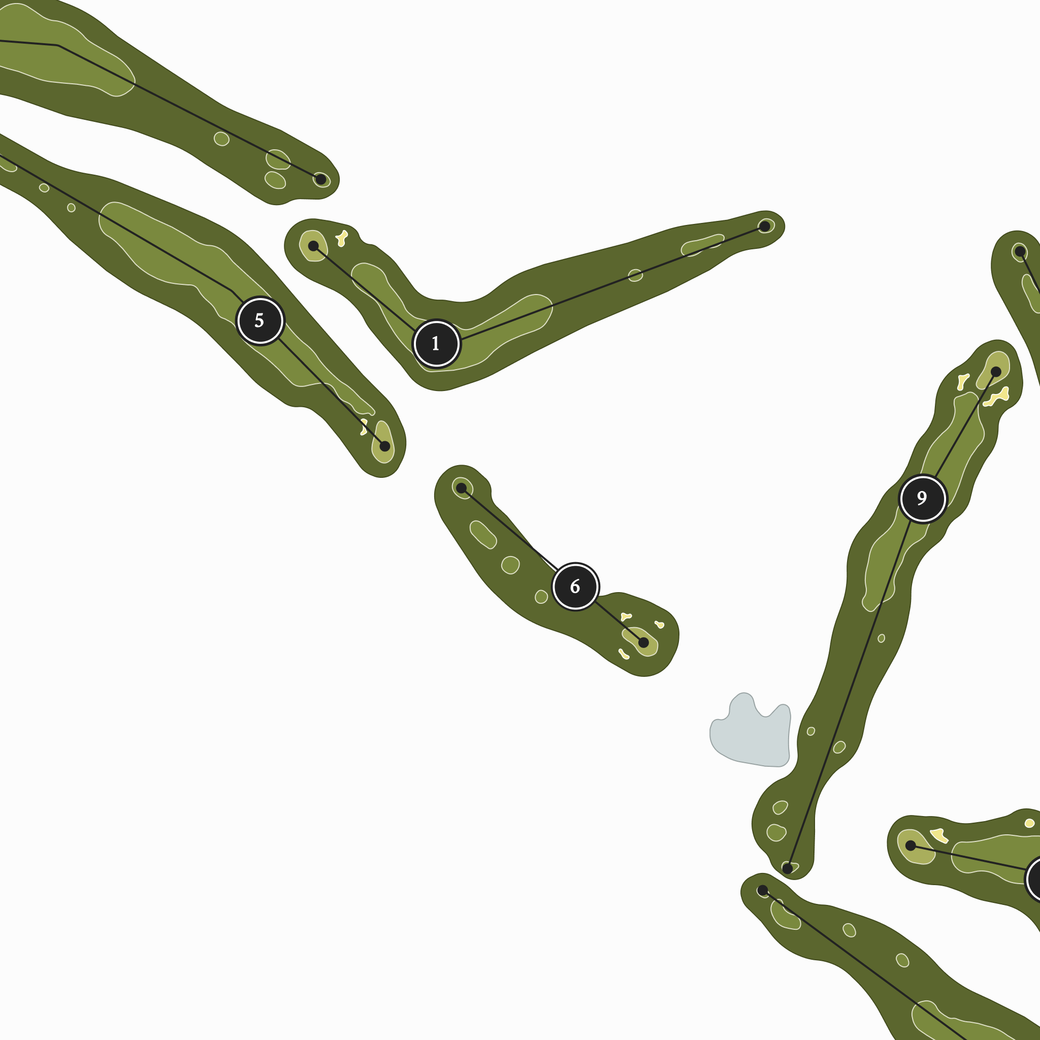 Egypt Valley Country Club - Ridge Course | Golf Course Print | Close Up