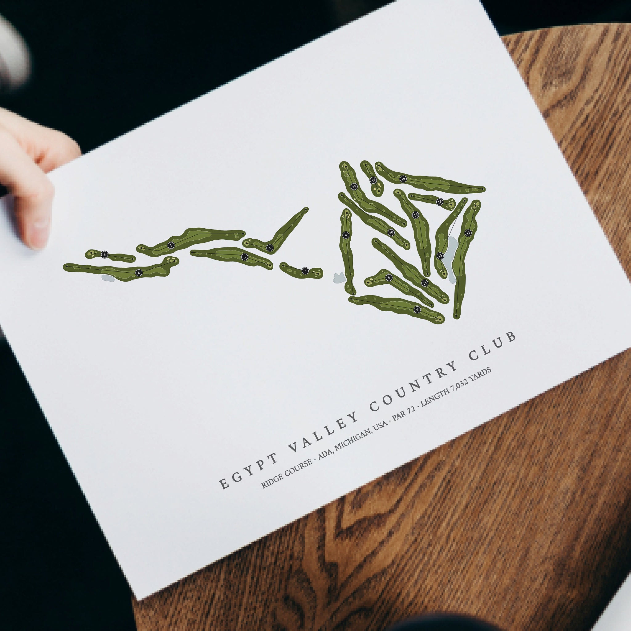 Egypt Valley Country Club - Ridge Course | Golf Course Print | With Laptop