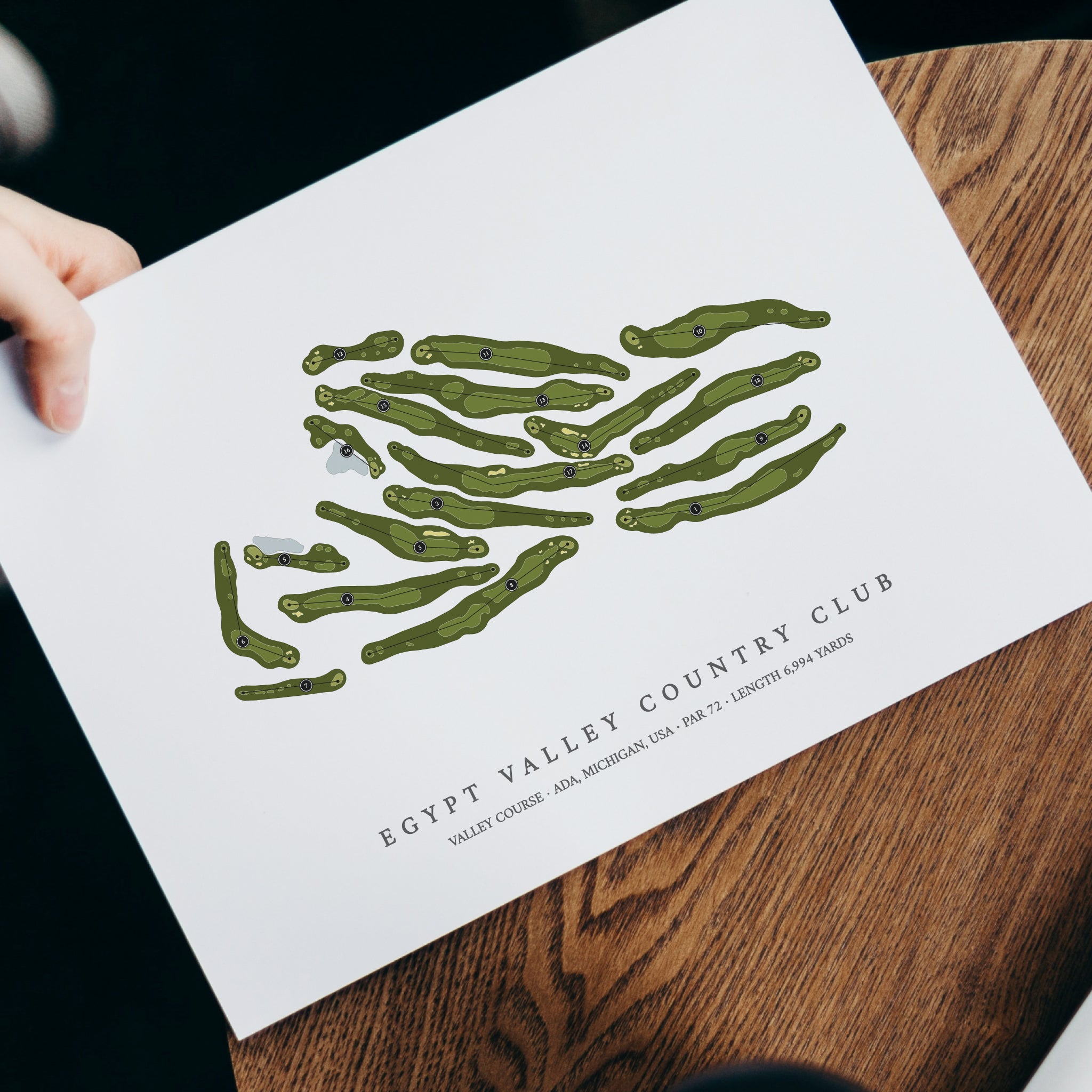 Egypt Valley Country Club - Valley Course | Golf Course Print | With Laptop