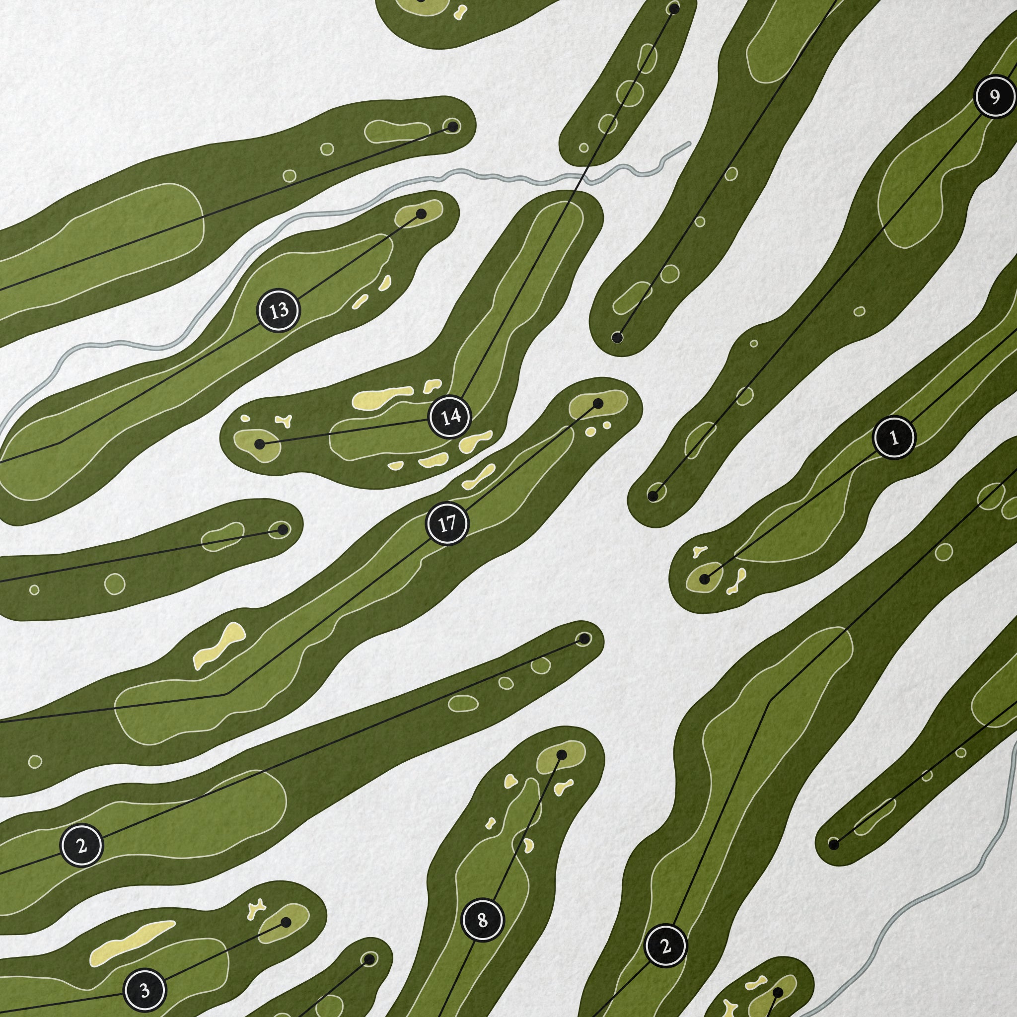 Egypt Valley Country Club | Golf Course Print | Close Up