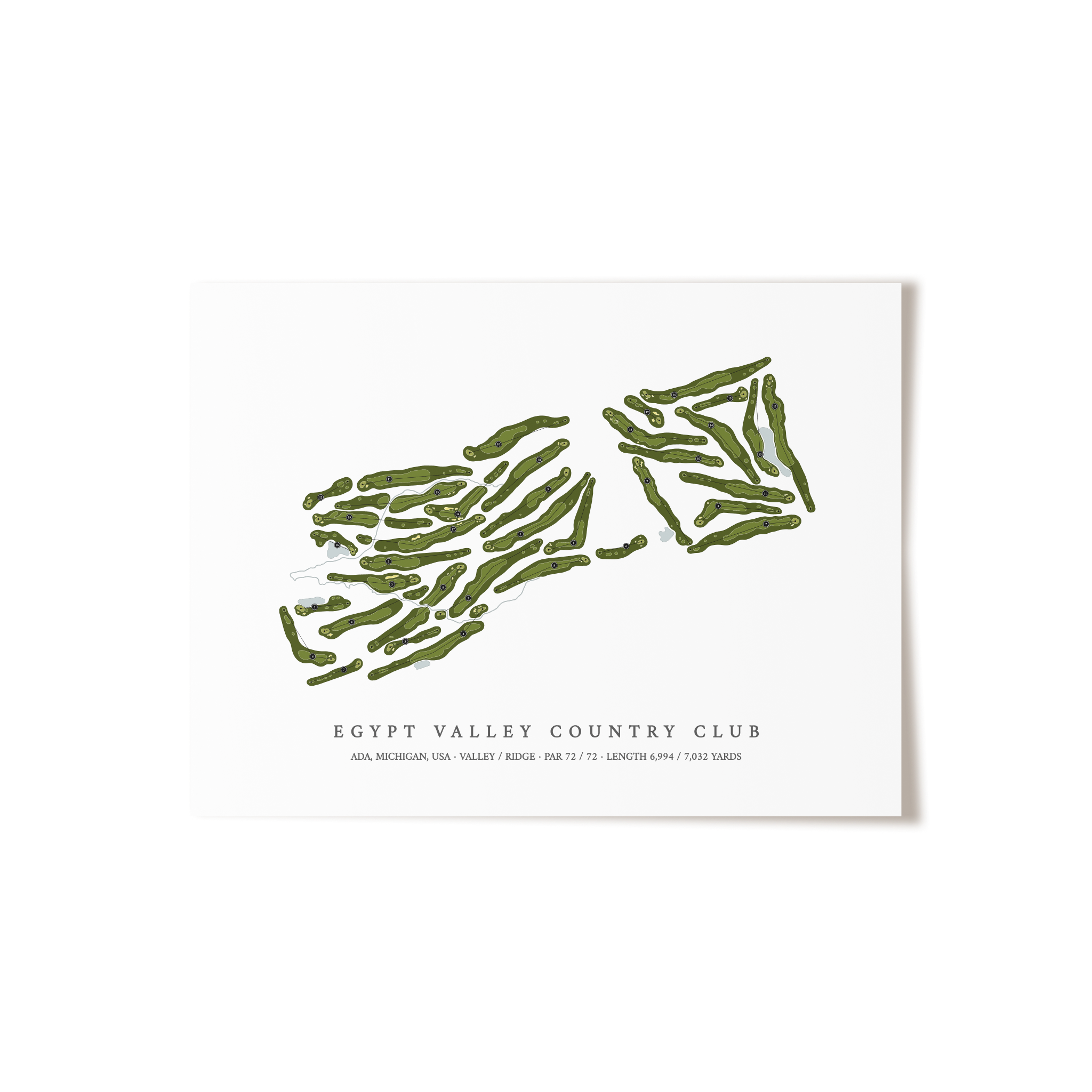 Egypt Valley Country Club | Golf Course Print | Unframed